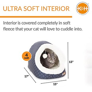 Foto 2 | Cama Para Gatos K&h Pet Products Thermo-pet Cave Heated Grey - Venta Internacional.