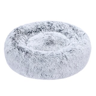 Foto 1 | Cama Para Mascotas Amazon Basics Donut De Piel Sintética Para Perro, Color Gris, 58 X 58 Cm - Venta Internacional.