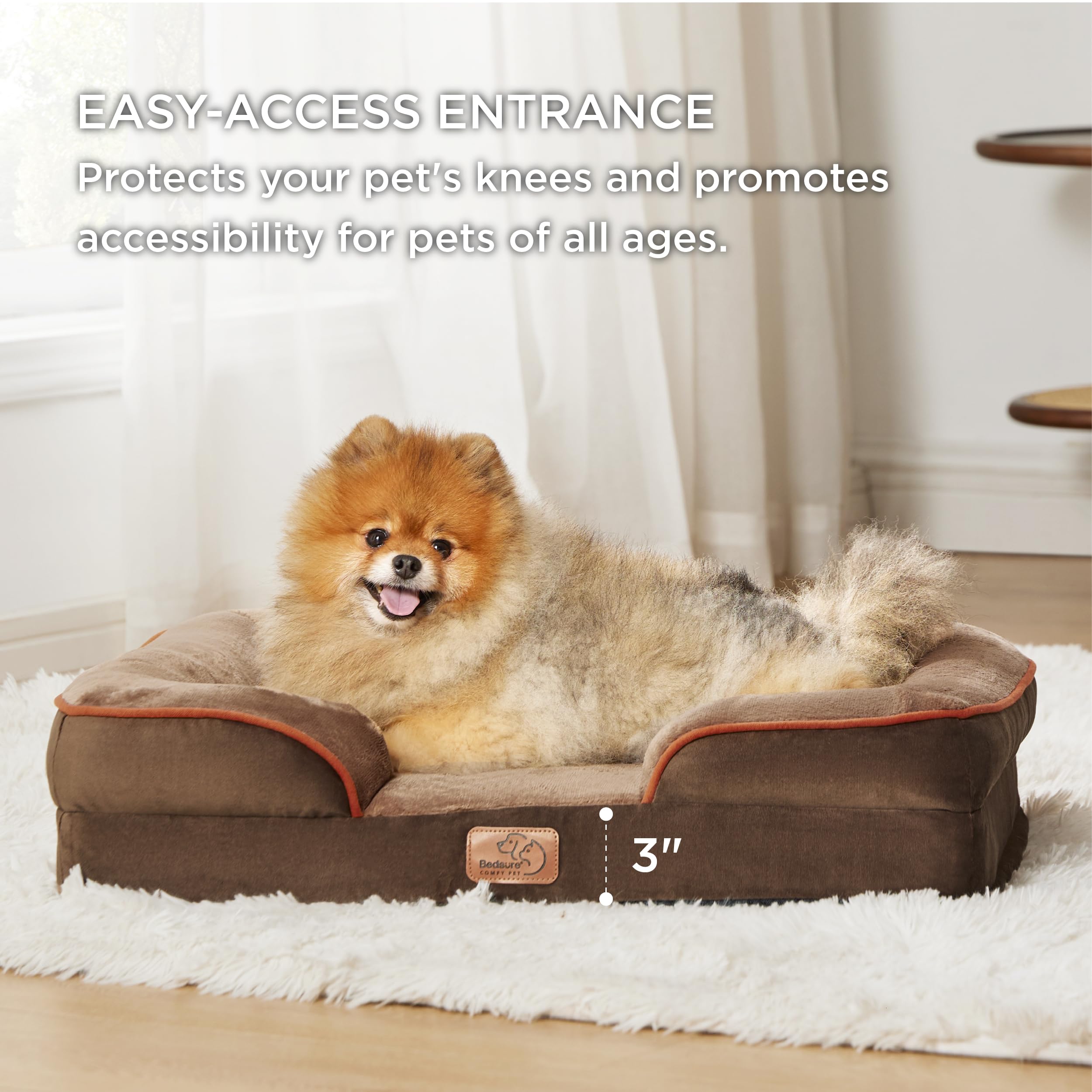 Foto 5 | Cama Ortopédica Para Perros Pequeños Con Funda Impermeable - Venta Internacional.