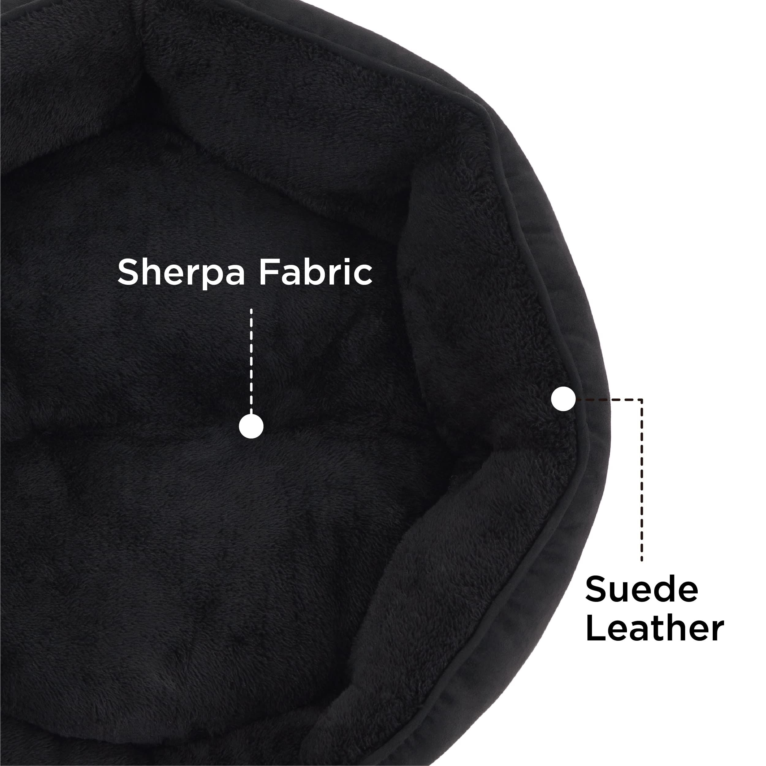 Foto 4 pulgar | Cama Para Mascotas, Redonda, 50 Cm, Para Perros Y Gatos Pequeños, Color Negro - Venta Internacional.