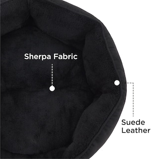 Foto 3 | Cama Para Mascotas, Redonda, 50 Cm, Para Perros Y Gatos Pequeños, Color Negro - Venta Internacional.