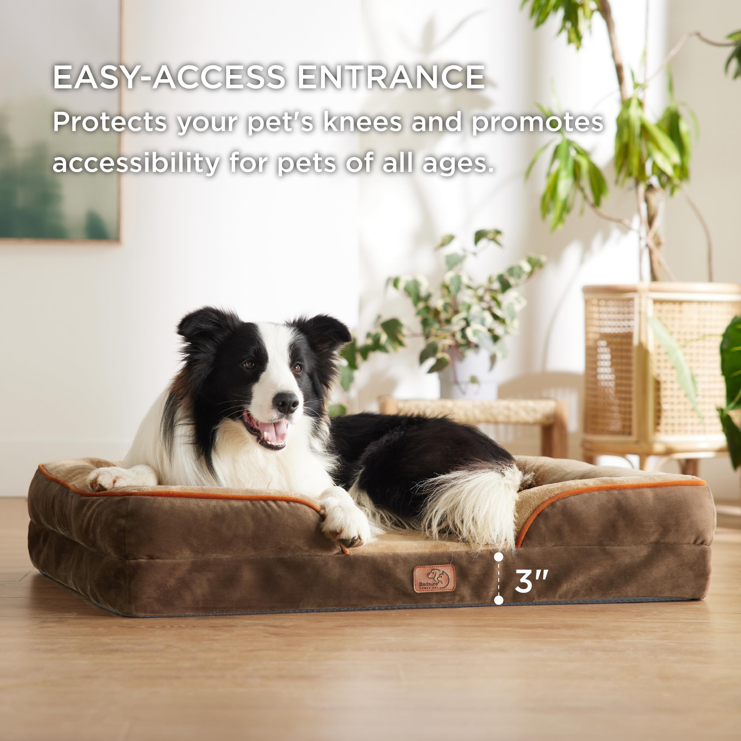 Foto 6 pulgar | Cama Ortopédica Para Perros Grandes Con Funda Lavable - Venta Internacional.