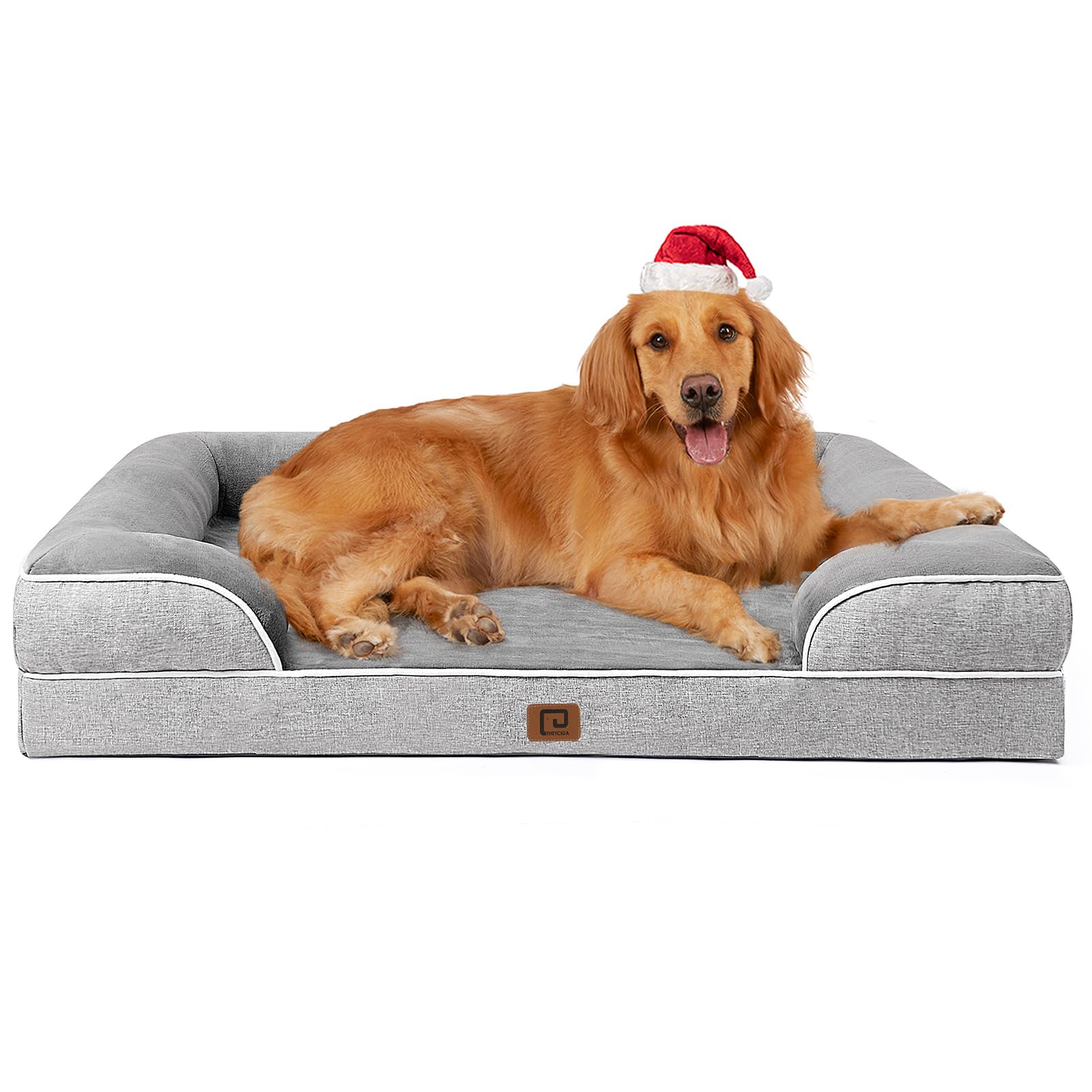 Cama Ortopédica Para Perros Eheyciga, Impermeable, Viscoelástica, Gris - Venta Internacional.