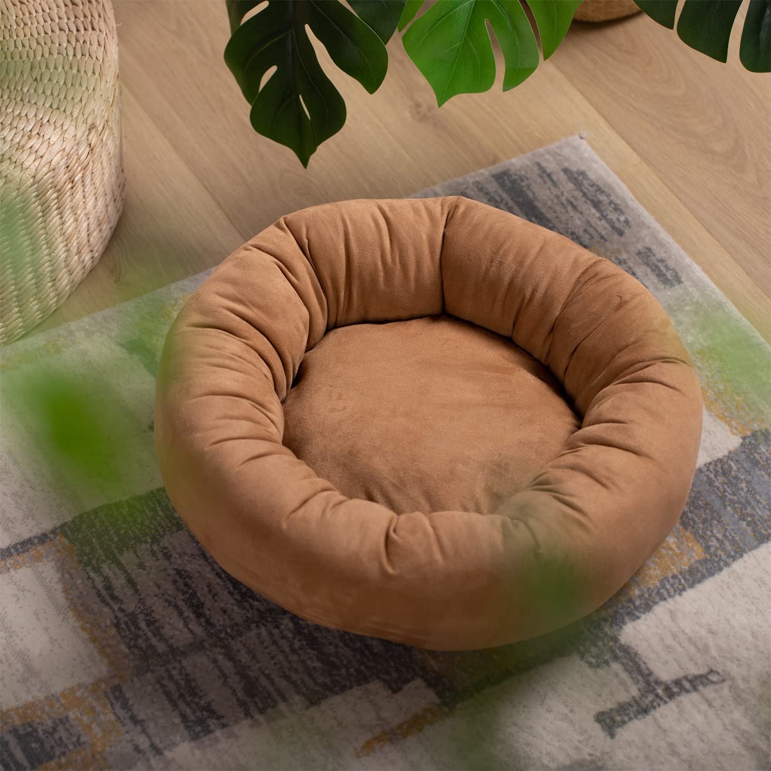 Foto 4 pulgar | Cama Para Perros Kasentex Redonda Con Forma De Rosquilla Antideslizante, Lavable A Máquina - Venta Internacional.