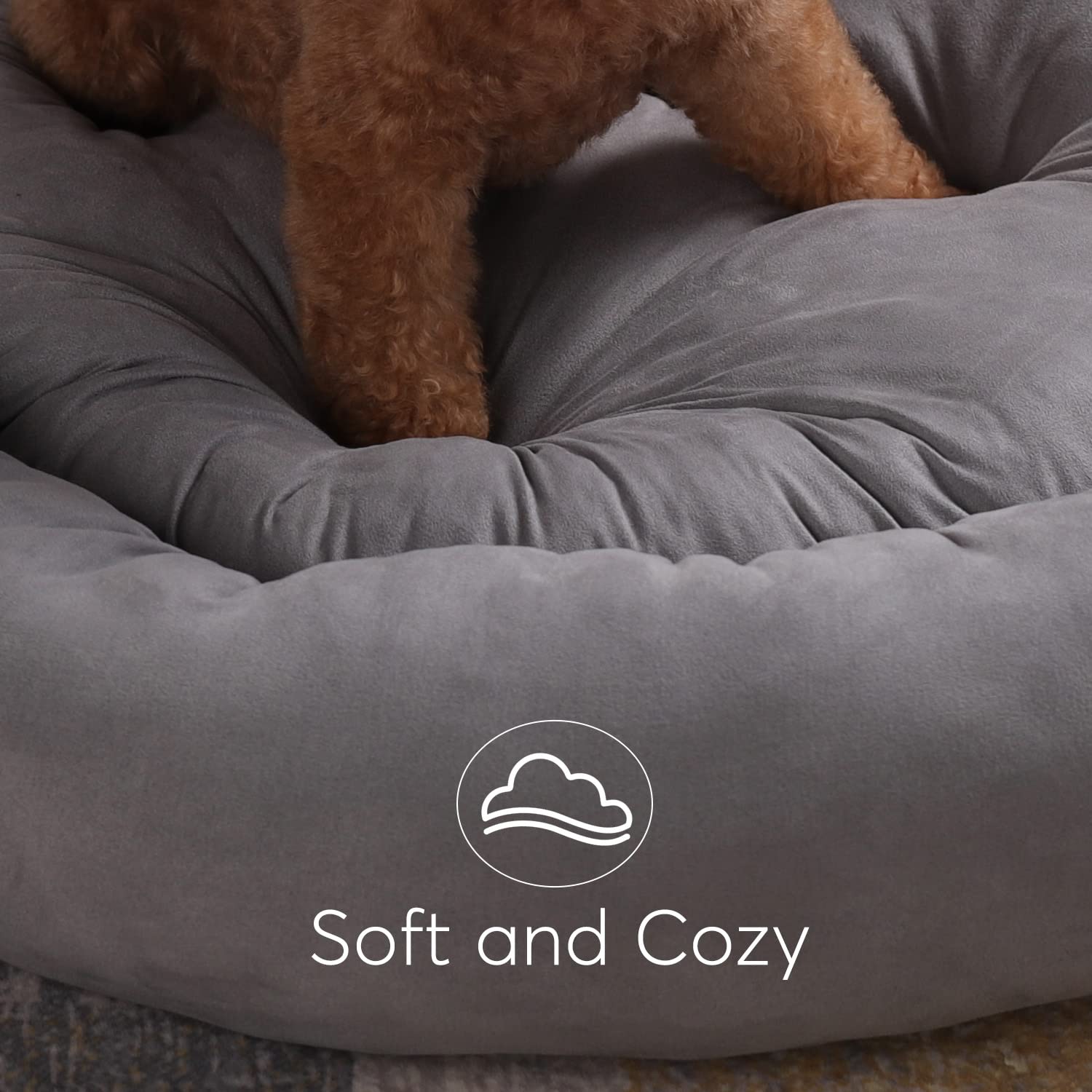 Foto 5 pulgar | Cama Para Perros Kasentex Redonda Con Forma De Rosquilla Antideslizante, Lavable A Máquina - Venta Internacional.