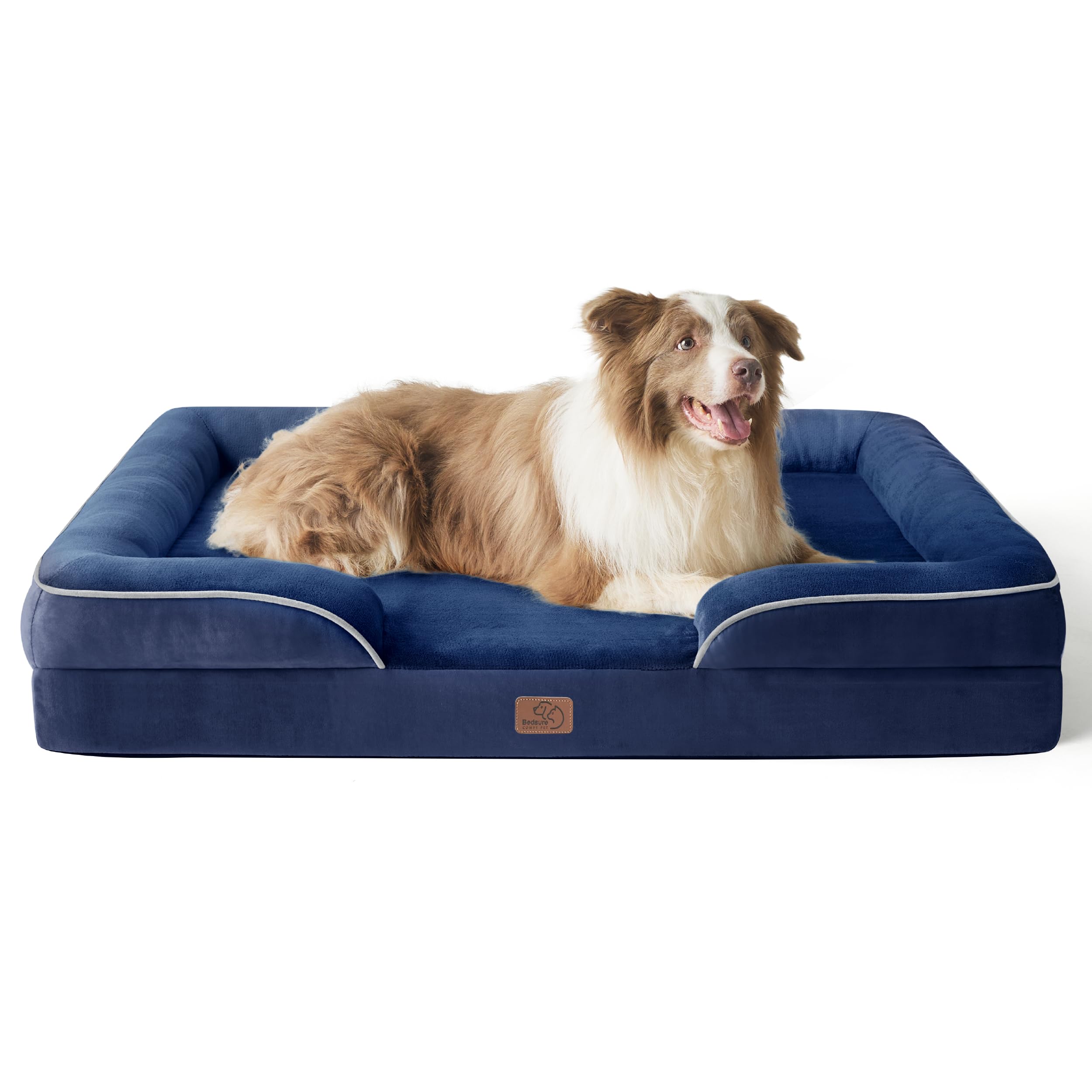 Foto 2 pulgar | Cama Ortopédica Para Perros Grandes, Impermeable, Azul Marino - Venta Internacional.