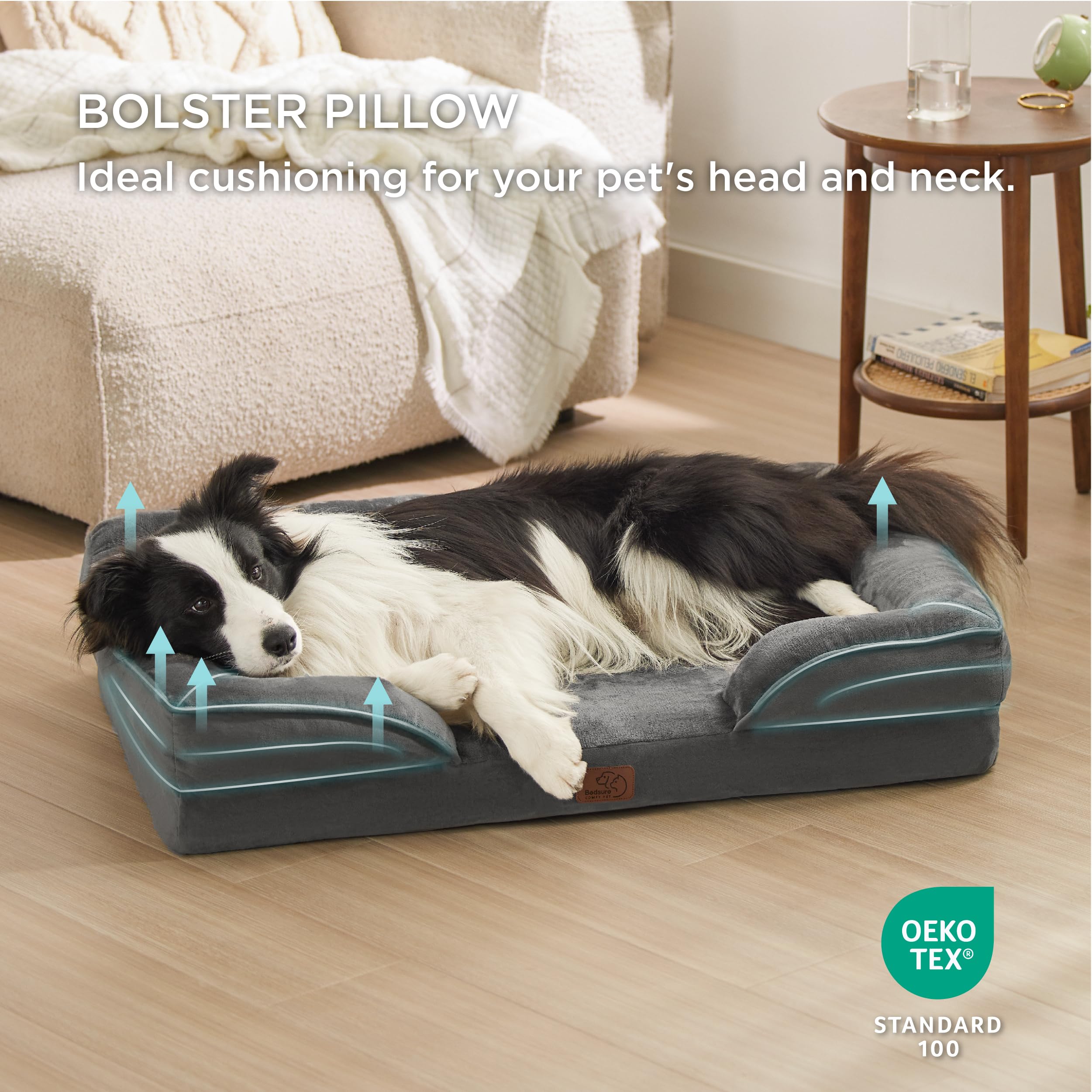 Foto 5 pulgar | Cama Ortopédica Para Perros Grandes Con Funda Lavable - Venta Internacional.