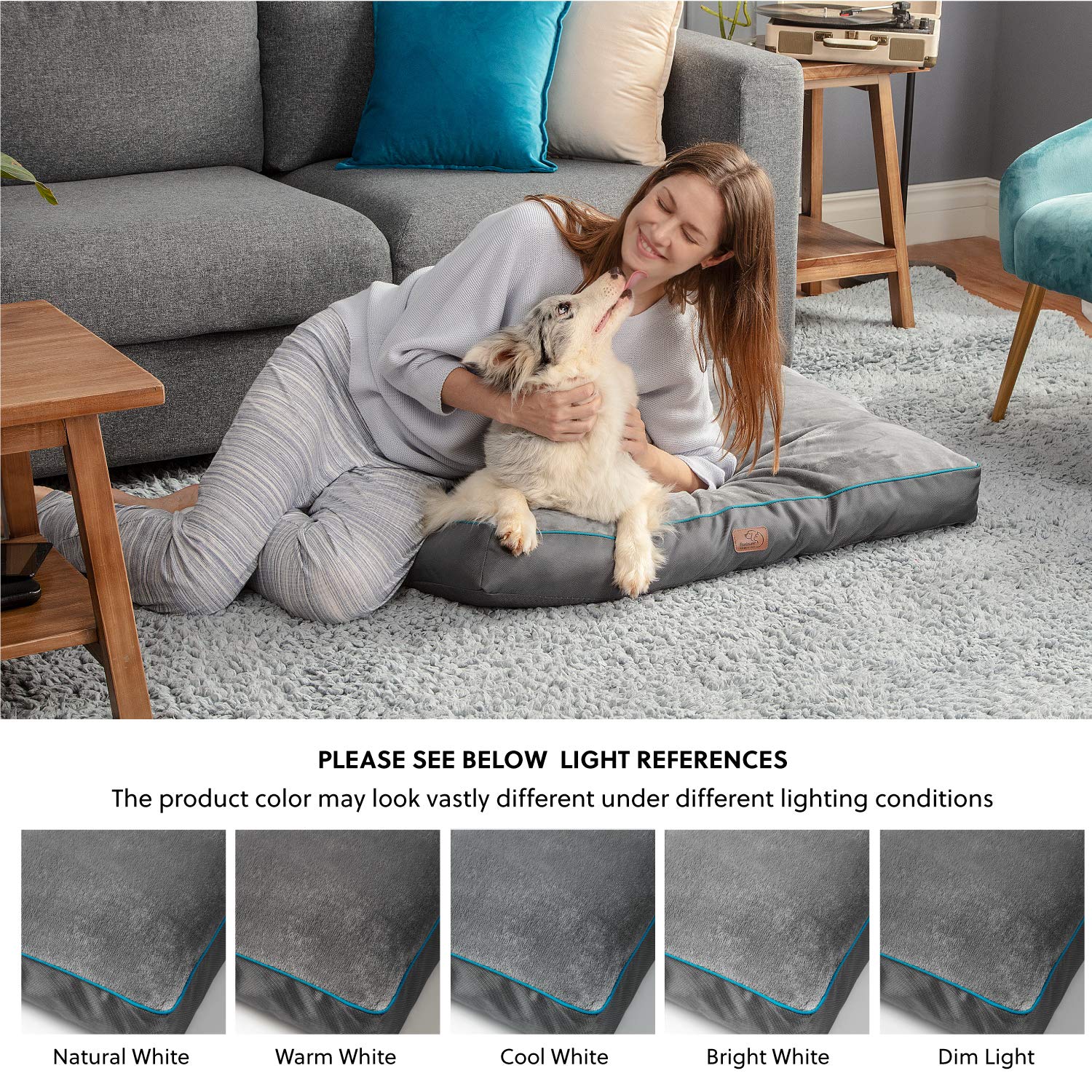 Foto 8 pulgar | Cama Impermeable Para Perros Extragrandes, Color Gris - Venta Internacional.