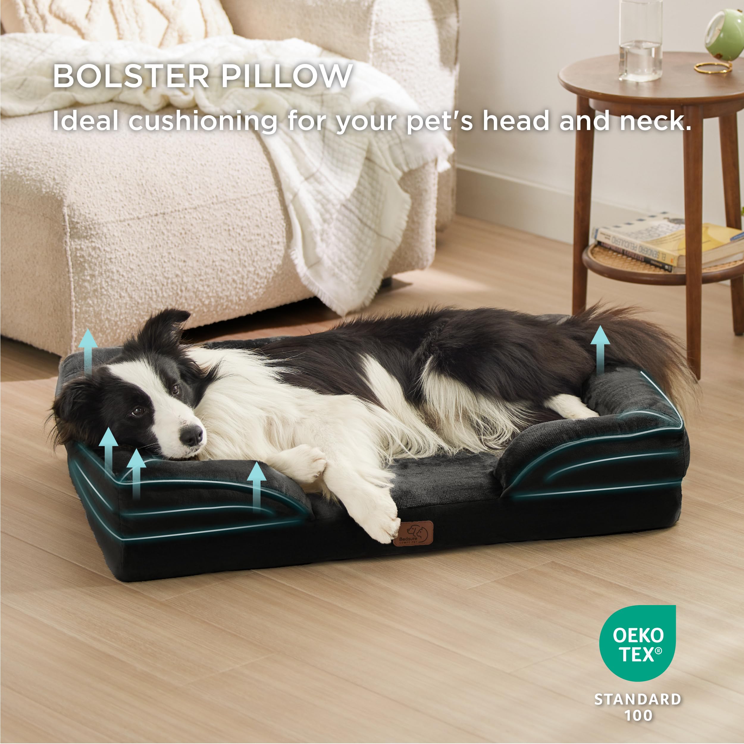 Foto 5 pulgar | Cama Ortopédica Para Perros Grandes Con Funda Lavable - Venta Internacional.