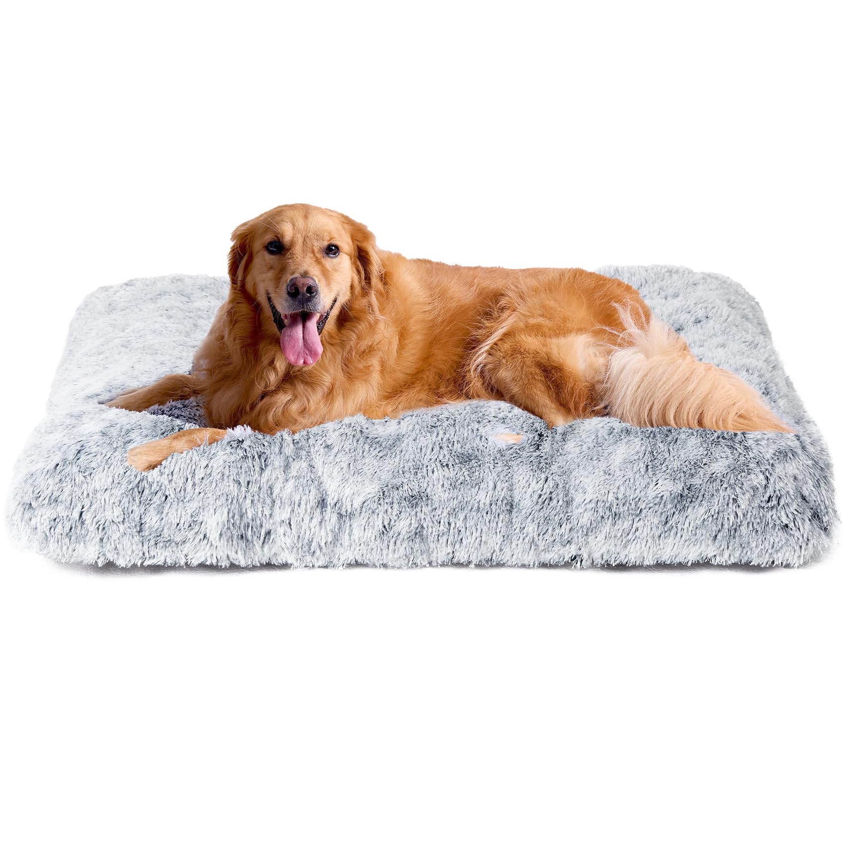 Cama Para Perros Eheyciga Fluffy Para Perros Extragrandes, Color Gris - Venta Internacional.