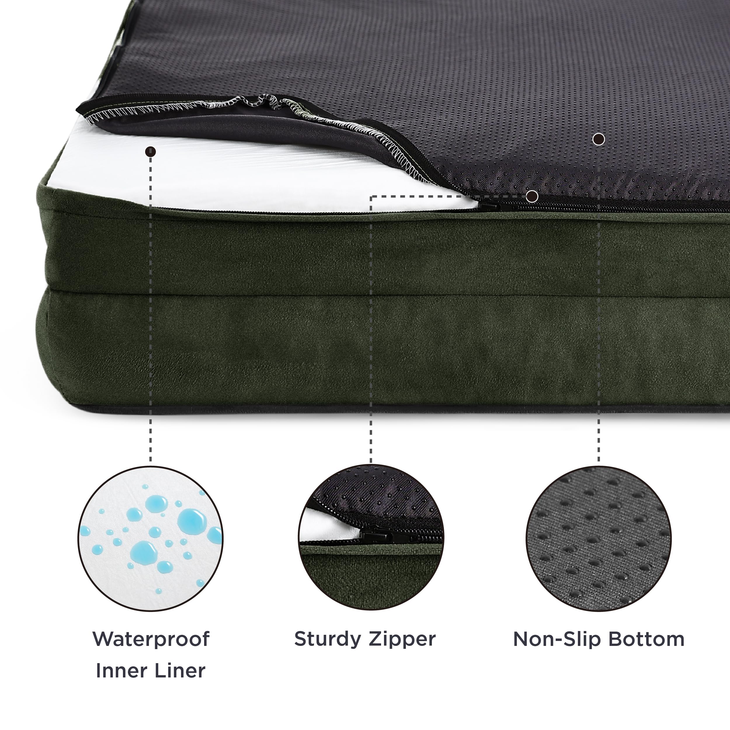 Foto 4 pulgar | Cama Ortopédica Para Perros Grandes Con Funda Extraíble - Venta Internacional.