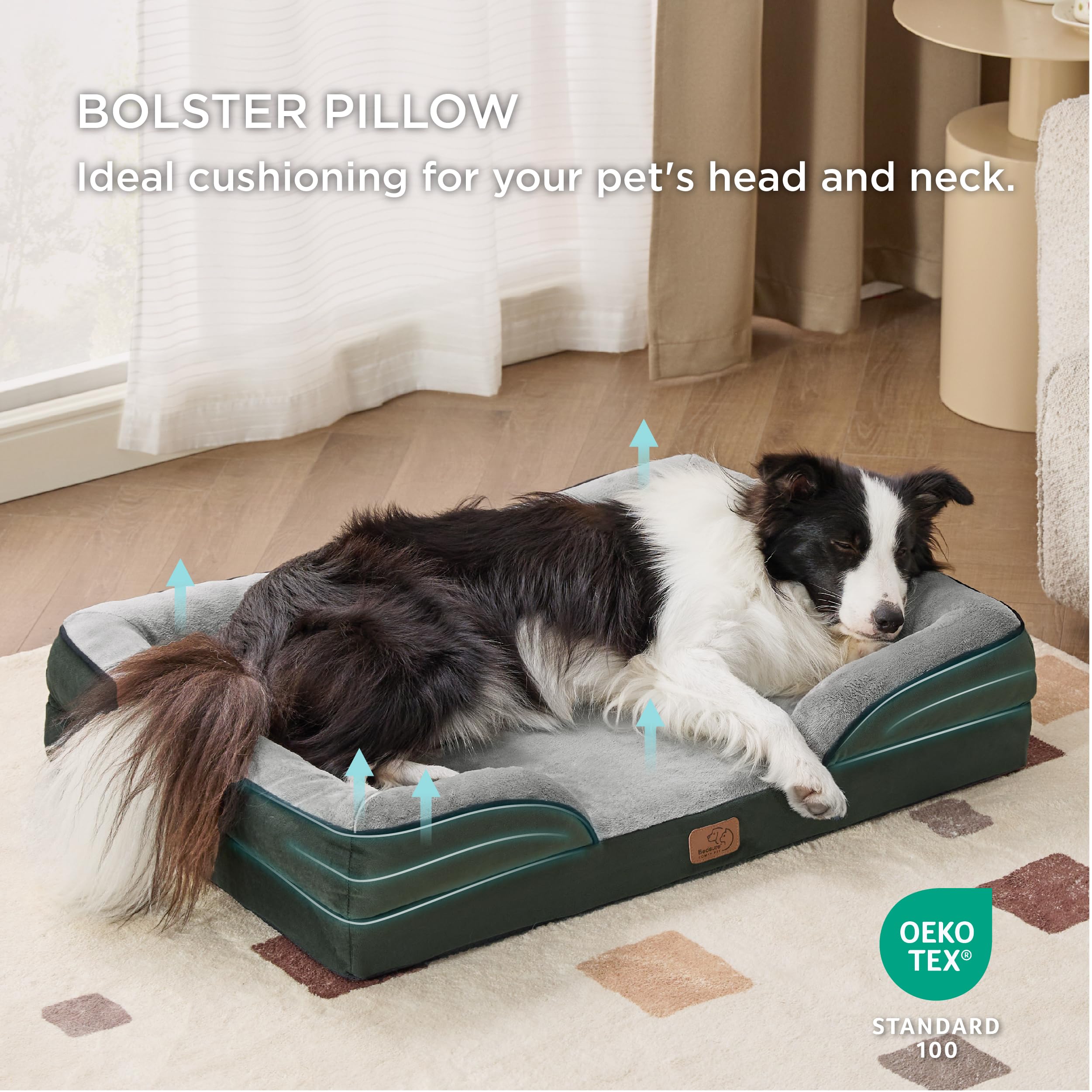 Foto 5 pulgar | Cama Ortopédica Para Perros Grandes Con Funda Extraíble - Venta Internacional.