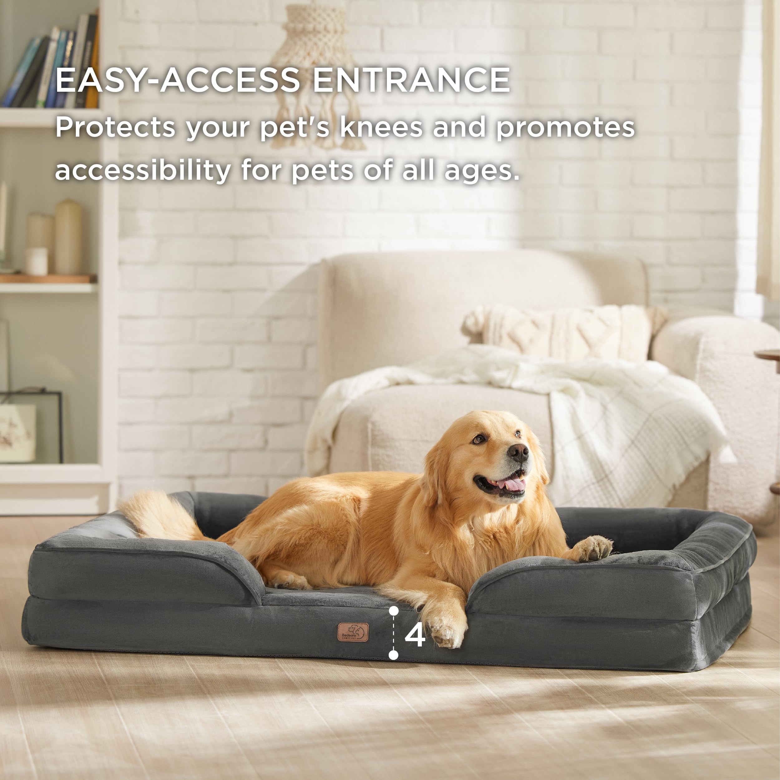 Foto 6 pulgar | Cama Para Perros, Tamaño Xxl, Ortopédica, Lavable, Para Perros Gigantes - Venta Internacional.