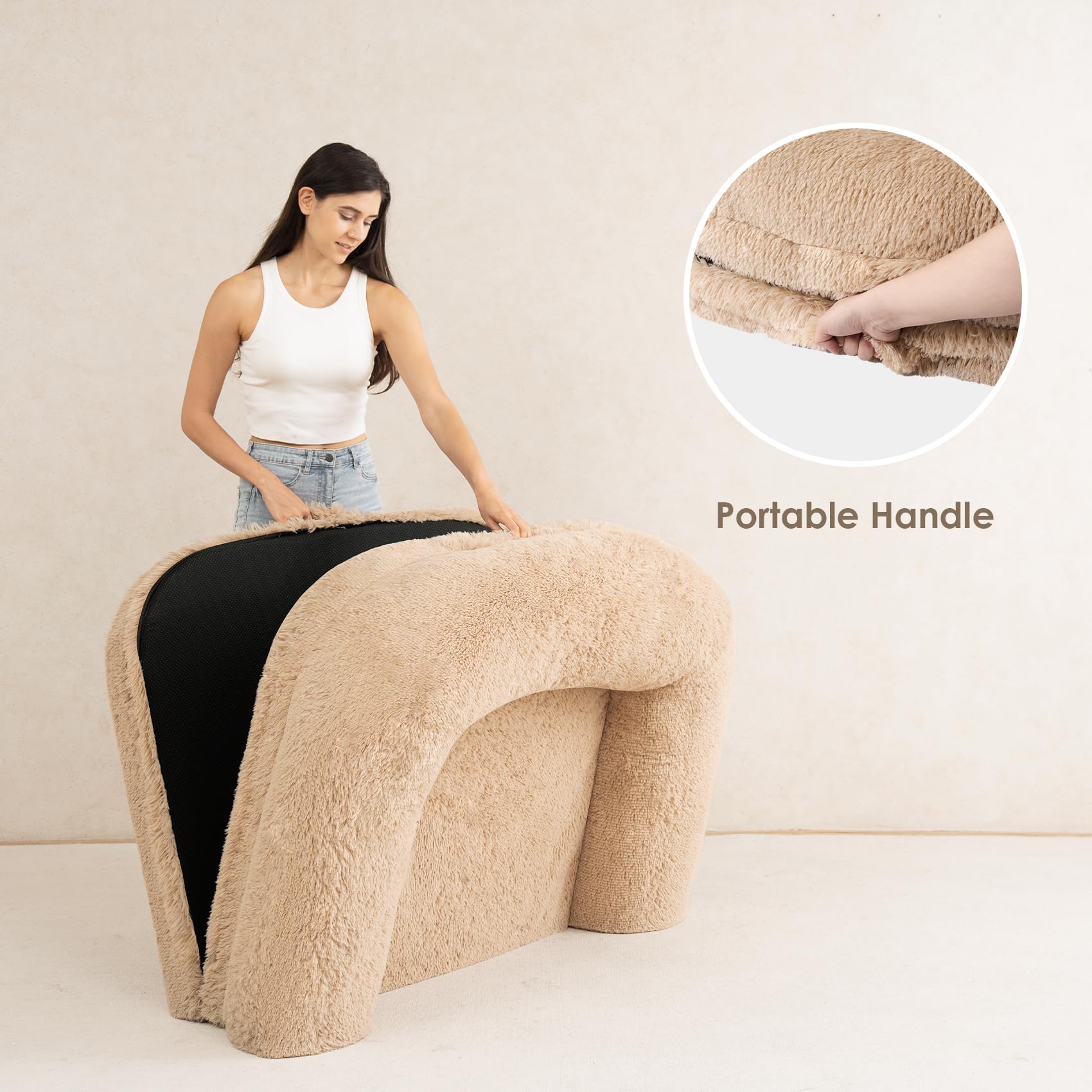 Foto 8 pulgar | Cama Para Perros Humanos Eheyciga, Ortopédica, Plegable, De Espuma Viscoelástica, Camel - Venta Internacional.