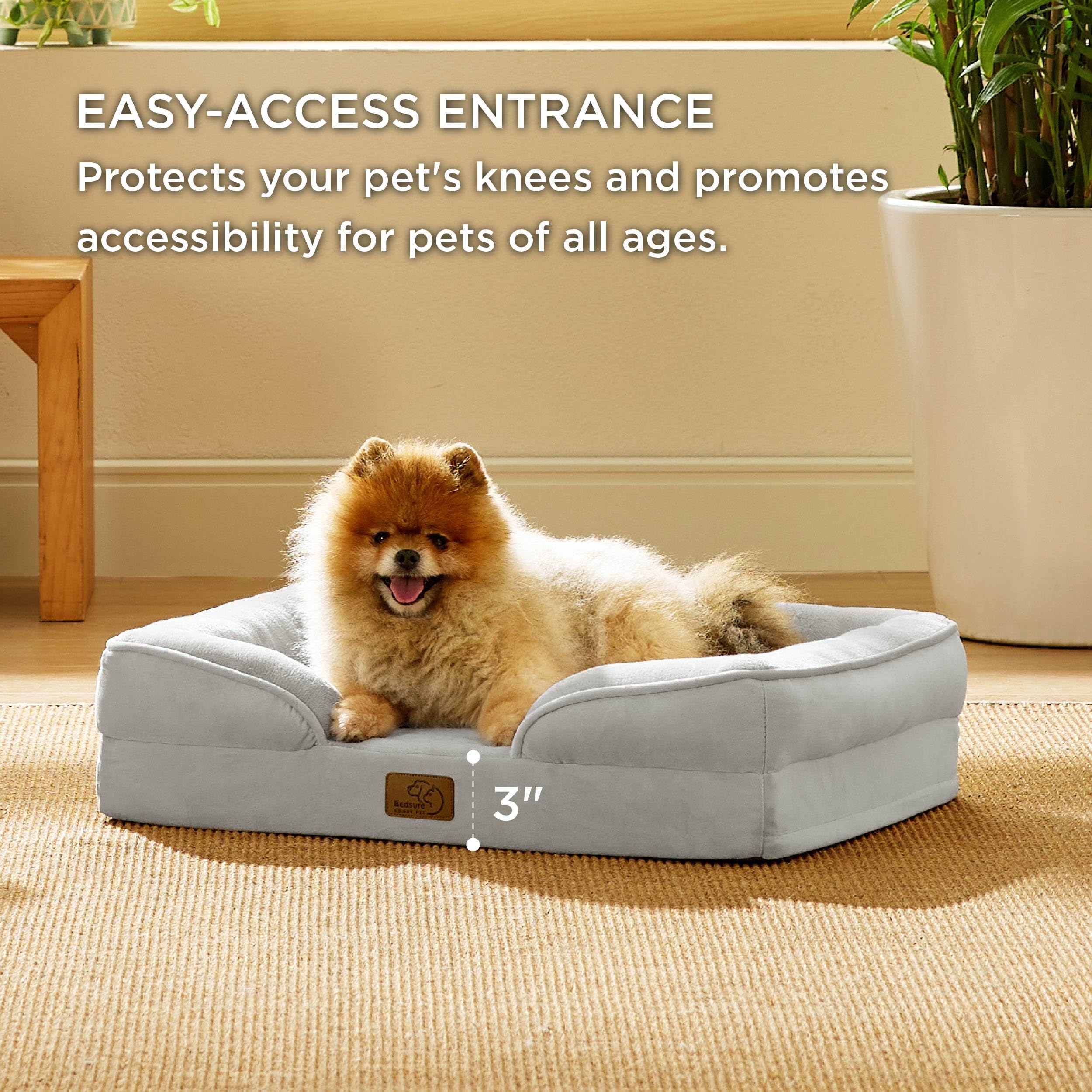 Foto 5 | Cama Ortopédica Para Perros, Pequeña, Lavable Con Forro Impermeable - Venta Internacional.
