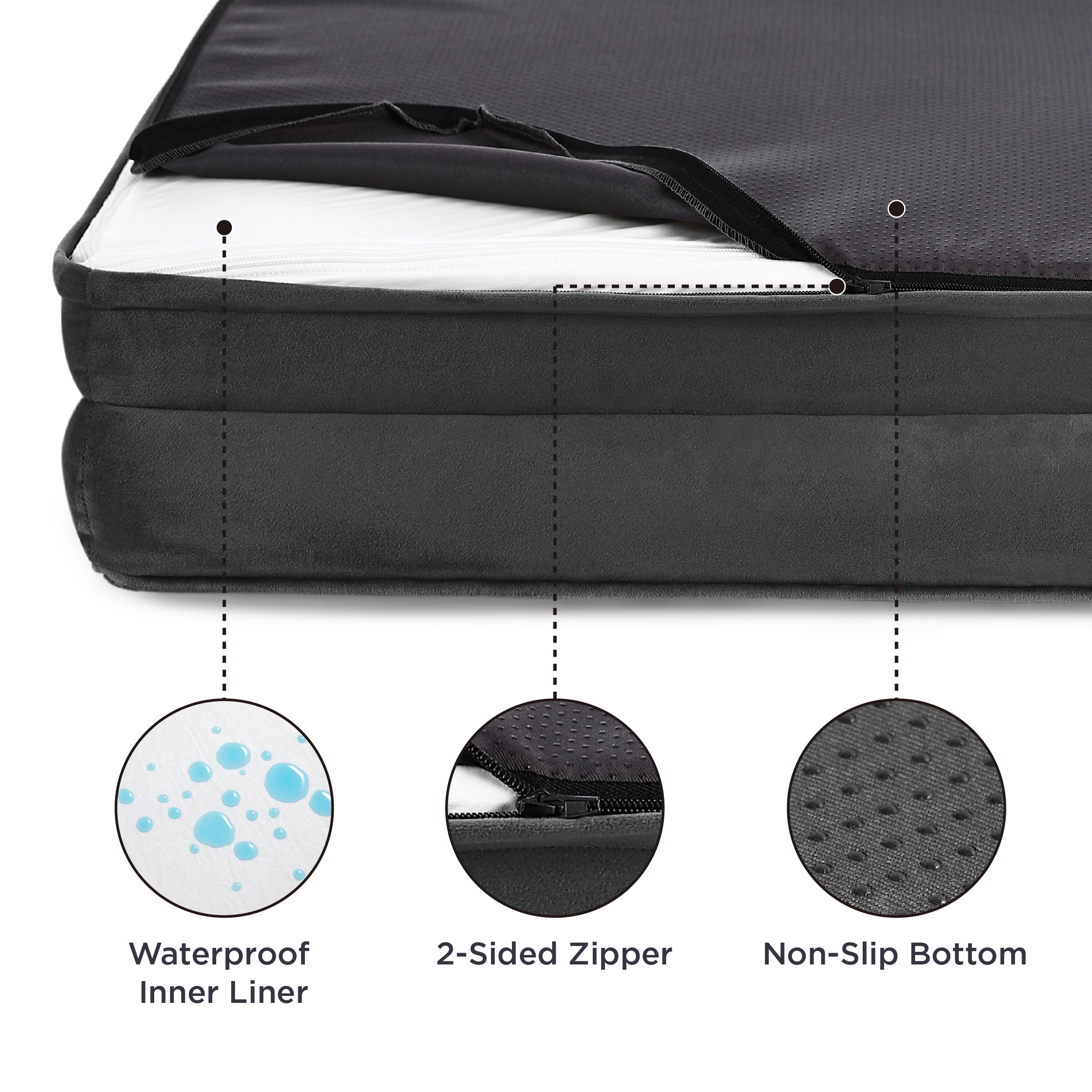 Foto 4 pulgar | Cama Ortopédica Para Perros, Pequeña, Lavable Con Forro Impermeable - Venta Internacional.