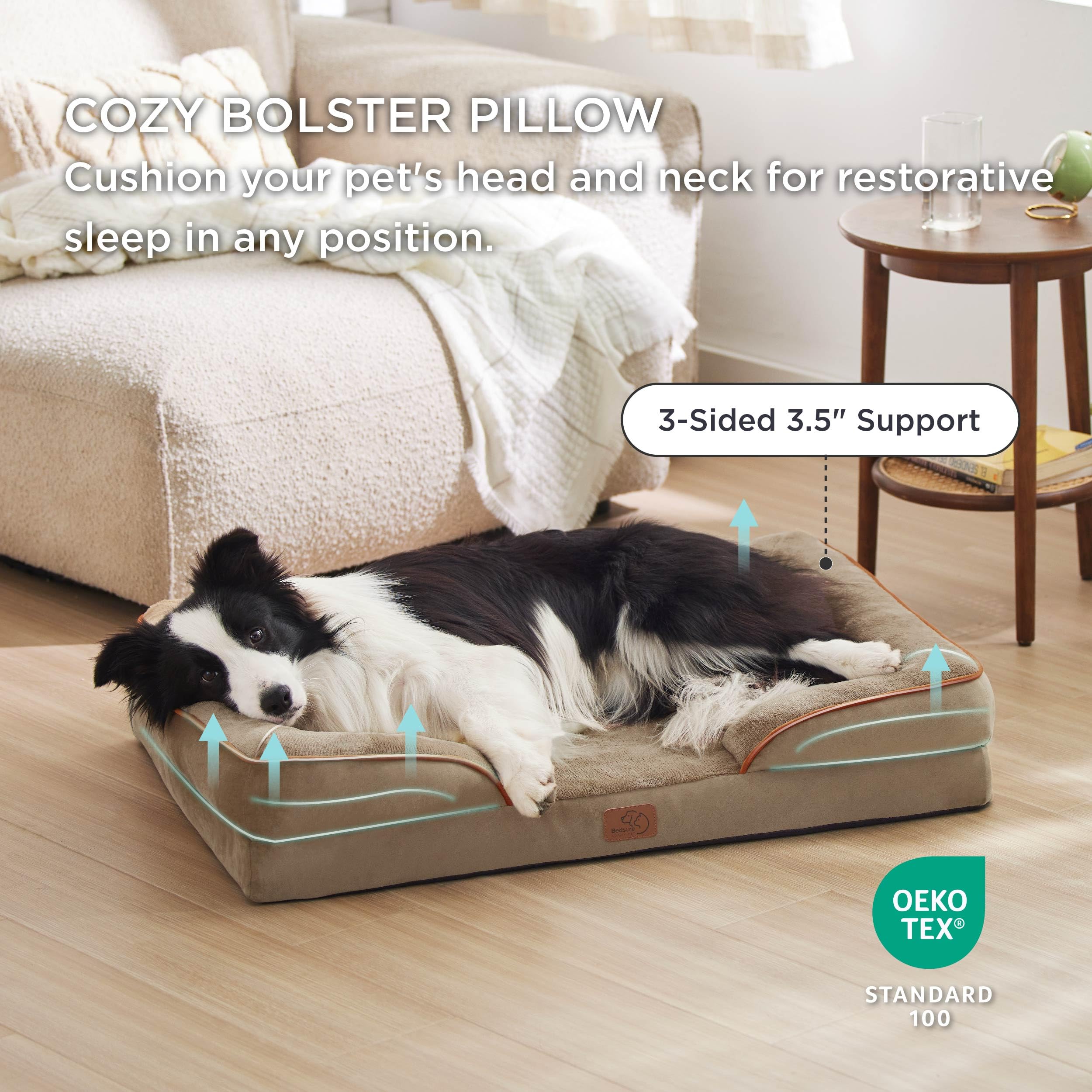 Foto 5 pulgar | Cama Ortopédica Para Perros Grandes Con Funda Lavable - Venta Internacional.