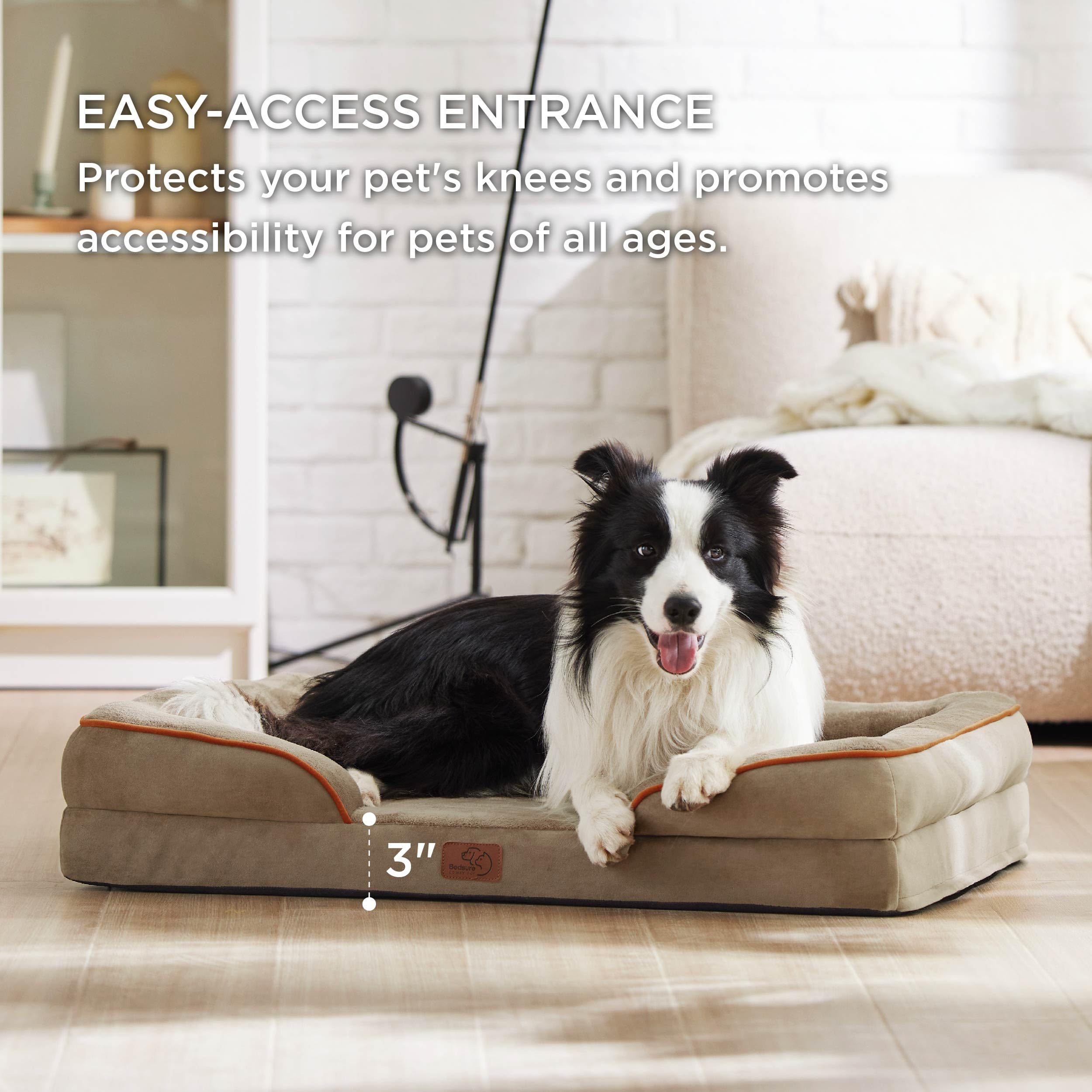Foto 6 pulgar | Cama Ortopédica Para Perros Grandes Con Funda Lavable - Venta Internacional.