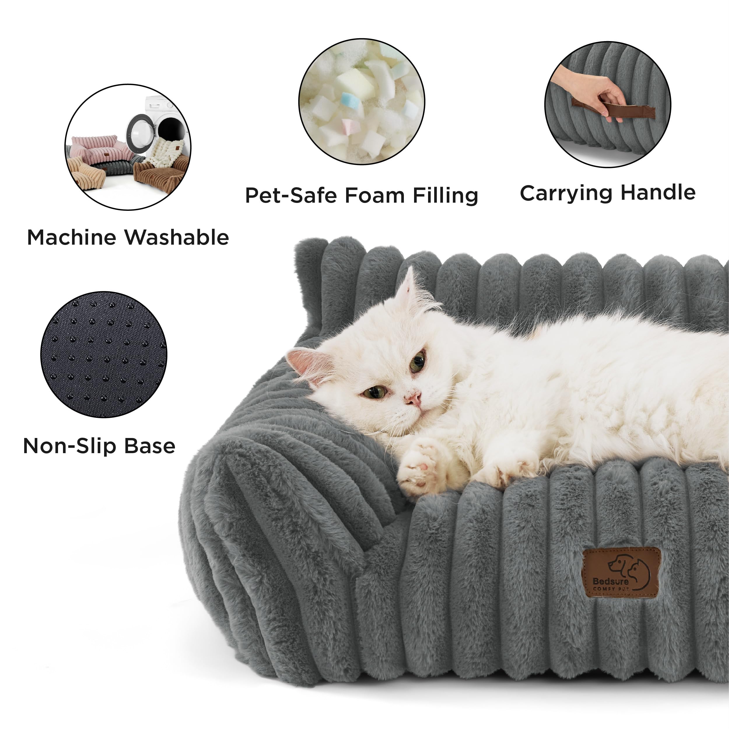 Foto 6 pulgar | Sofá Para Mascotas Bedsure, Bonito Sofá Para Mascotas Con Suave Forro Polar - Venta Internacional.