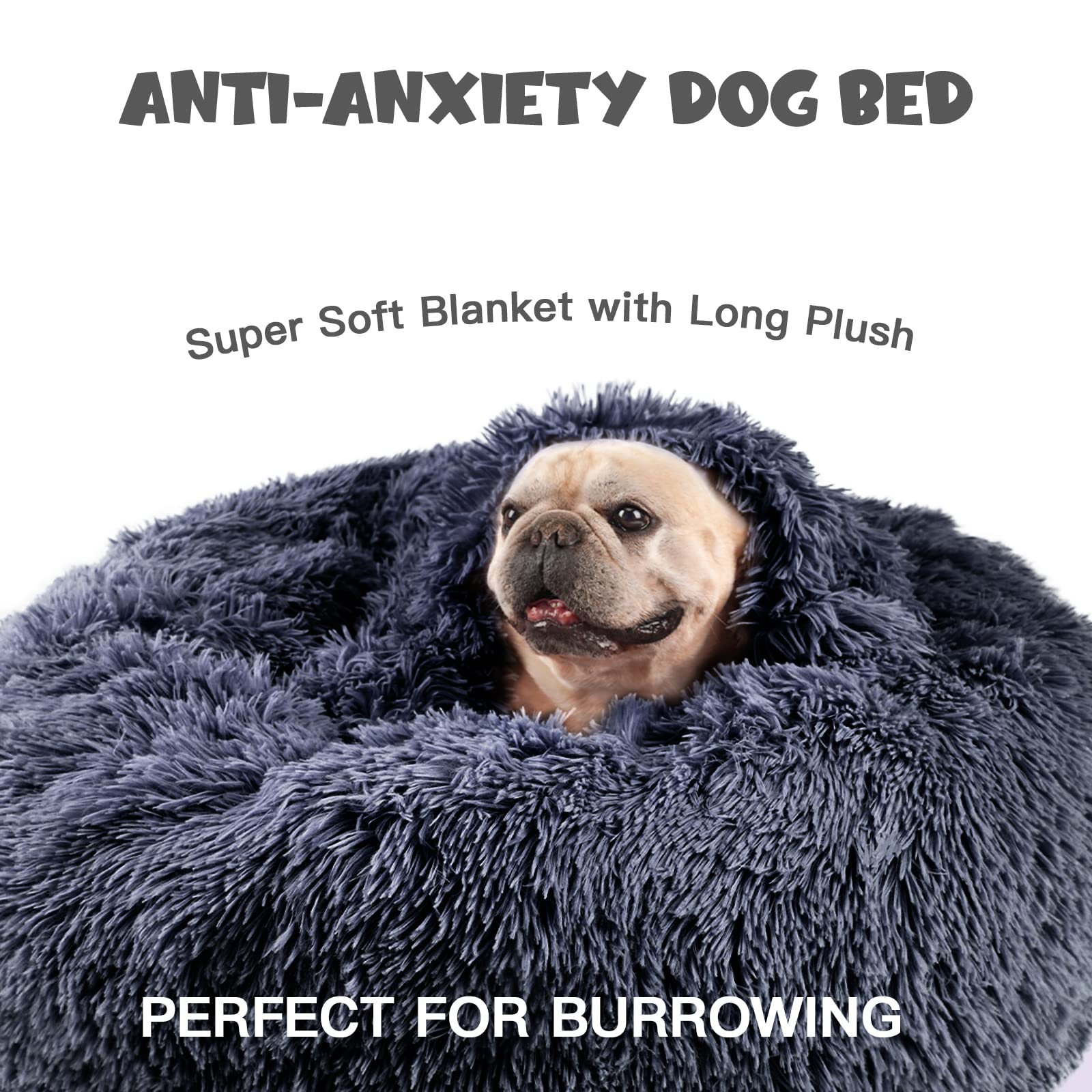 Foto 3 | Cama Para Perros Himax, Mediana, Redonda, Con Manta, Cómoda Y Lavable - Venta Internacional.