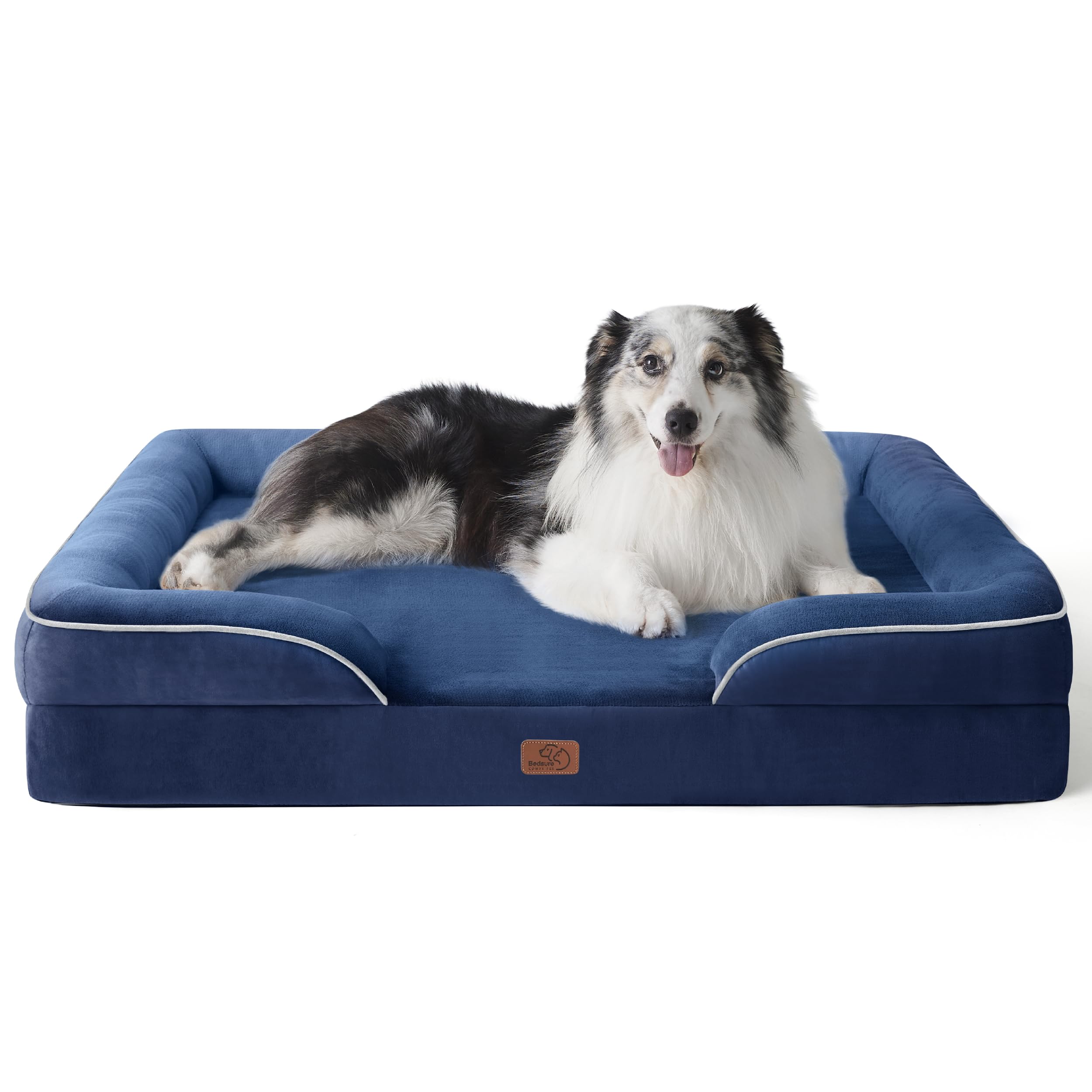 Foto 2 pulgar | Cama Ortopédica Para Perros Extragrandes, Tamaño Xl, Color Azul Marino - Venta Internacional.