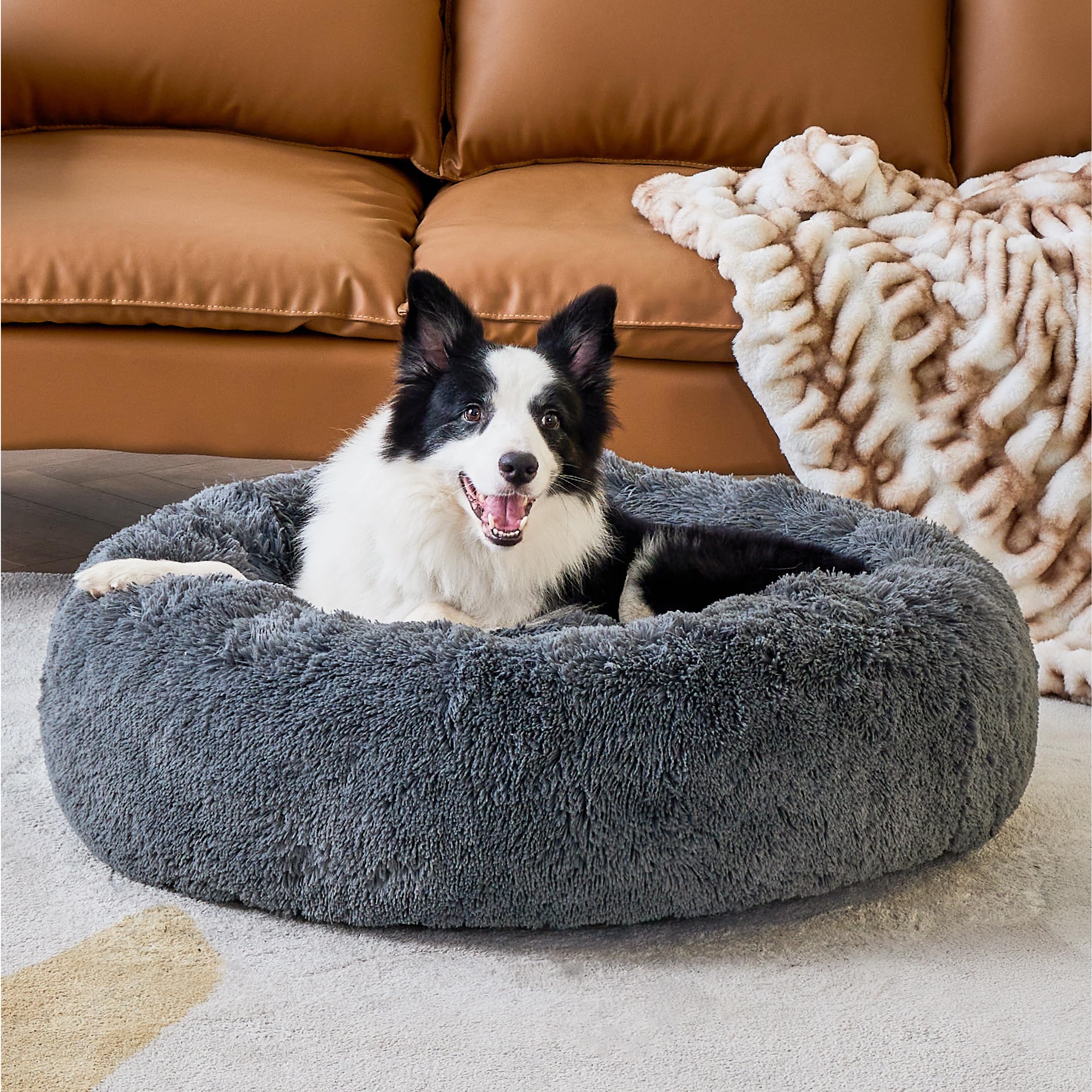 Foto 4 | Cama Para Perro Bedsure Calming Donut, Lavable Para Perros Grandes - Venta Internacional.