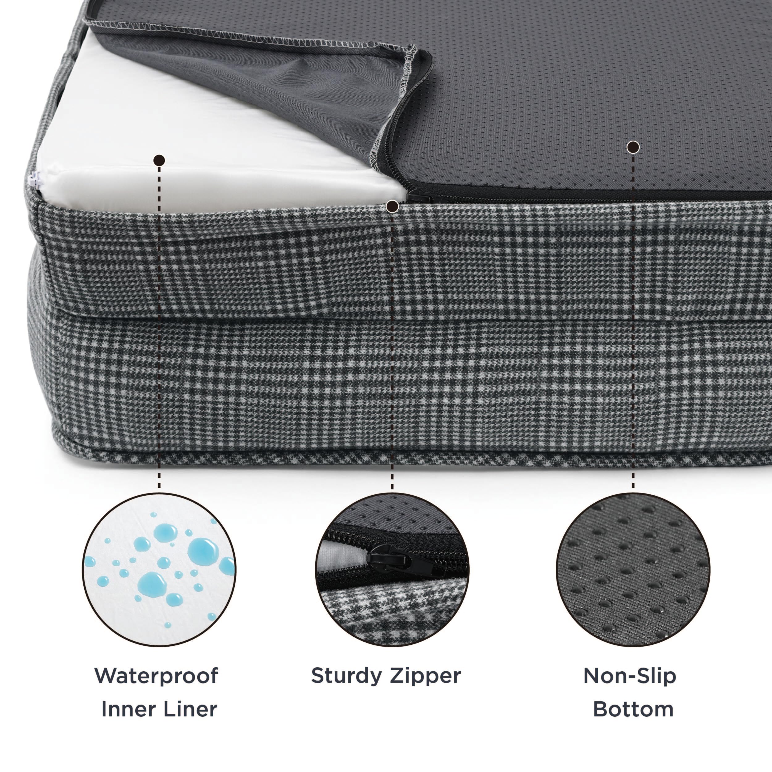 Foto 2 | Cama Ortopédica Para Perros Grandes Con Funda Lavable - Venta Internacional.