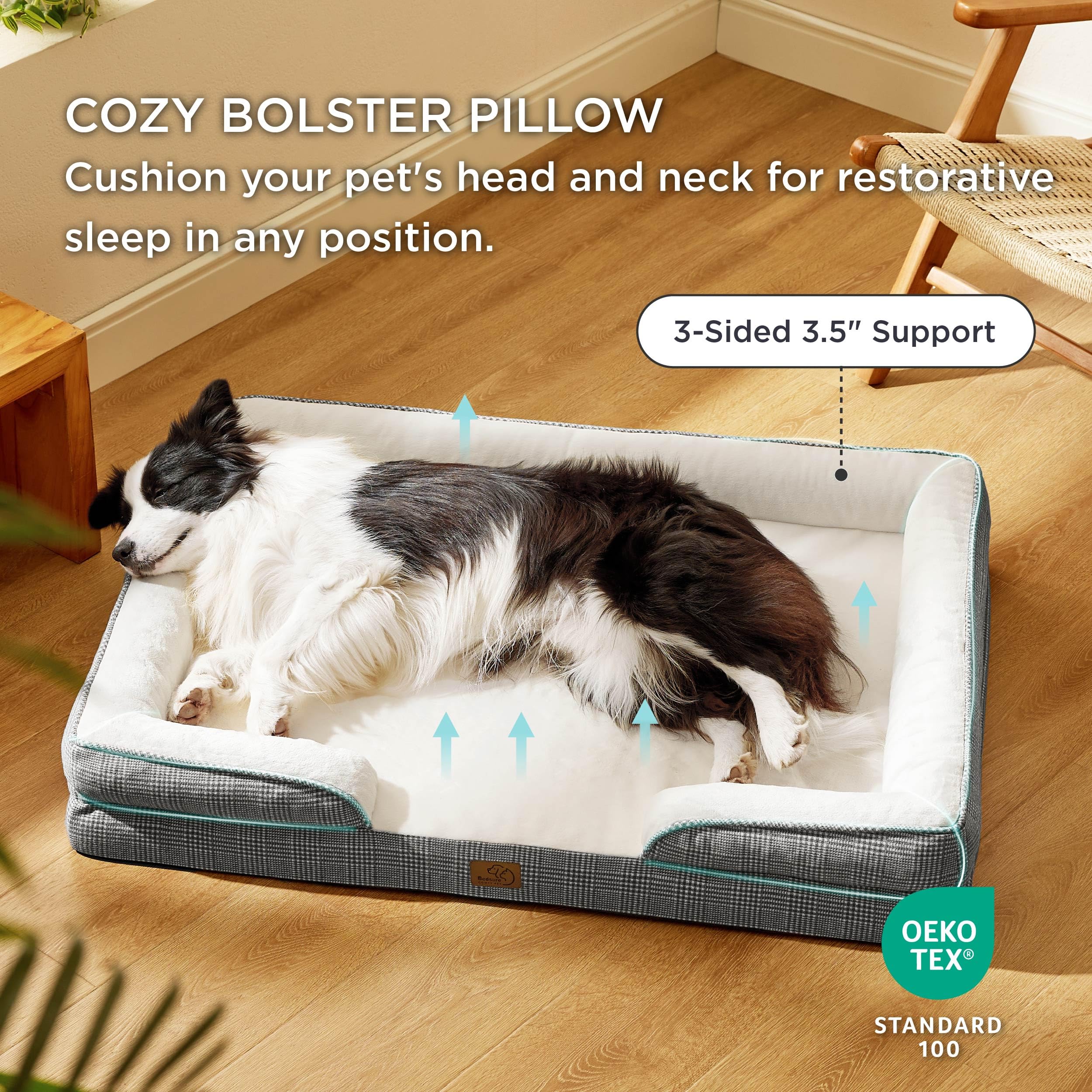 Foto 3 | Cama Ortopédica Para Perros Grandes Con Funda Lavable - Venta Internacional.