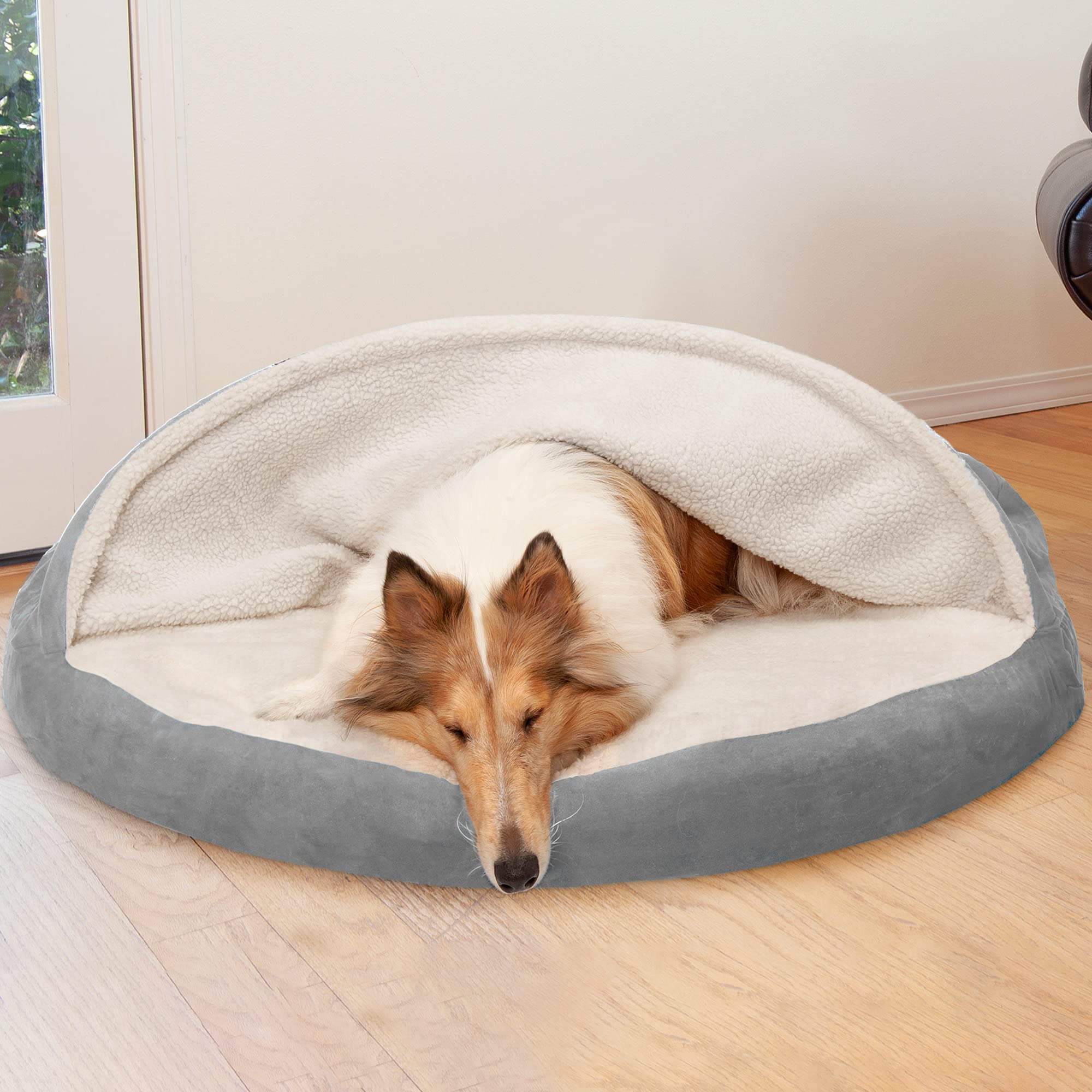 Foto 4 pulgar | Cama Ortopédica Para Perros Furhaven Redonda De 44 Pulgadas Para Perros Grandes - Venta Internacional.