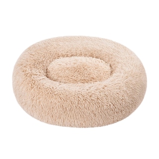 Foto 1 | Cama Para Mascotas Amazon Basics Donut De Piel Sintética Para Perro, Color Beige, 58 X 58 Cm - Venta Internacional.