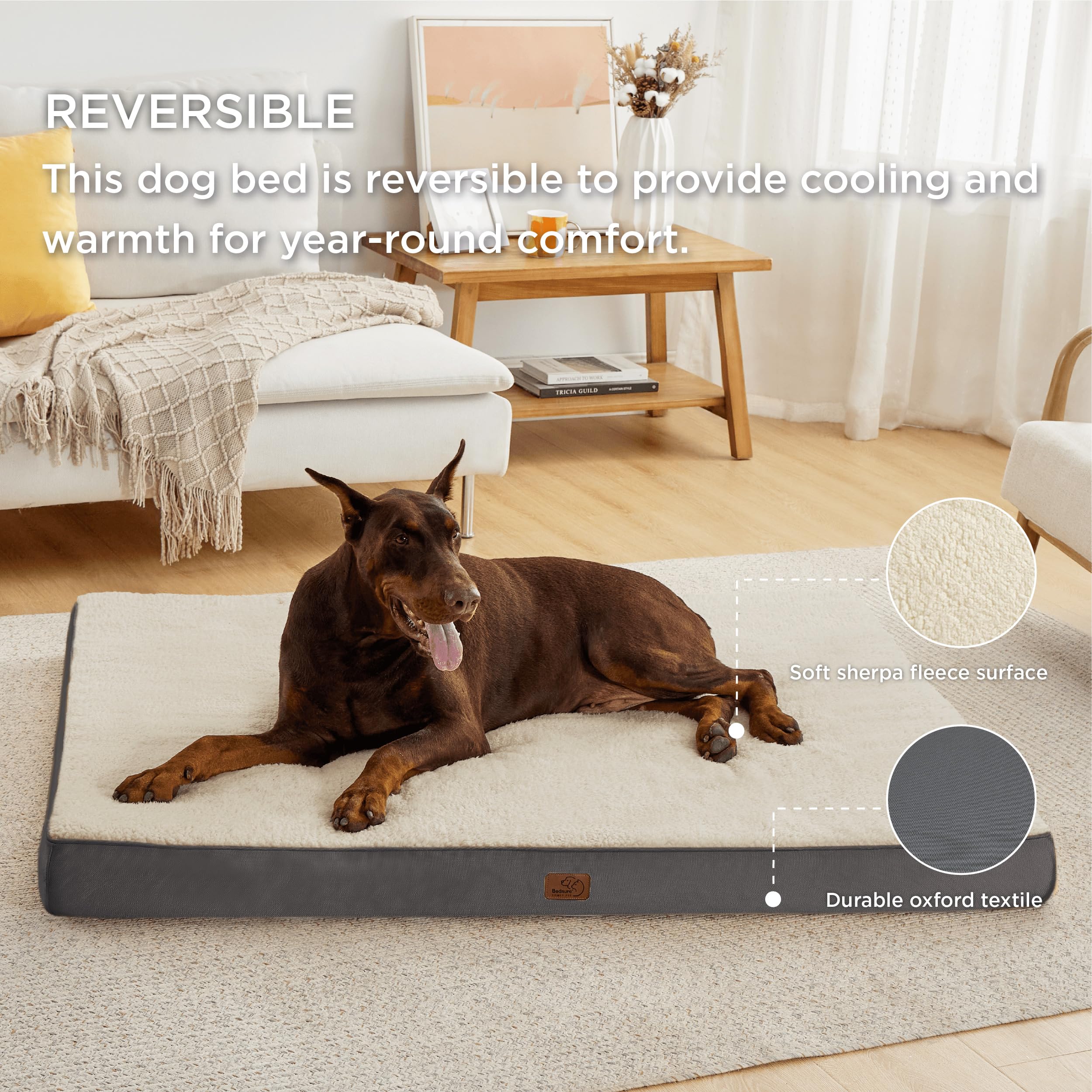 Foto 3 pulgar | Cama Ortopédica Jumbo Xxl Para Perros Grandes, Color Gris - Venta Internacional.