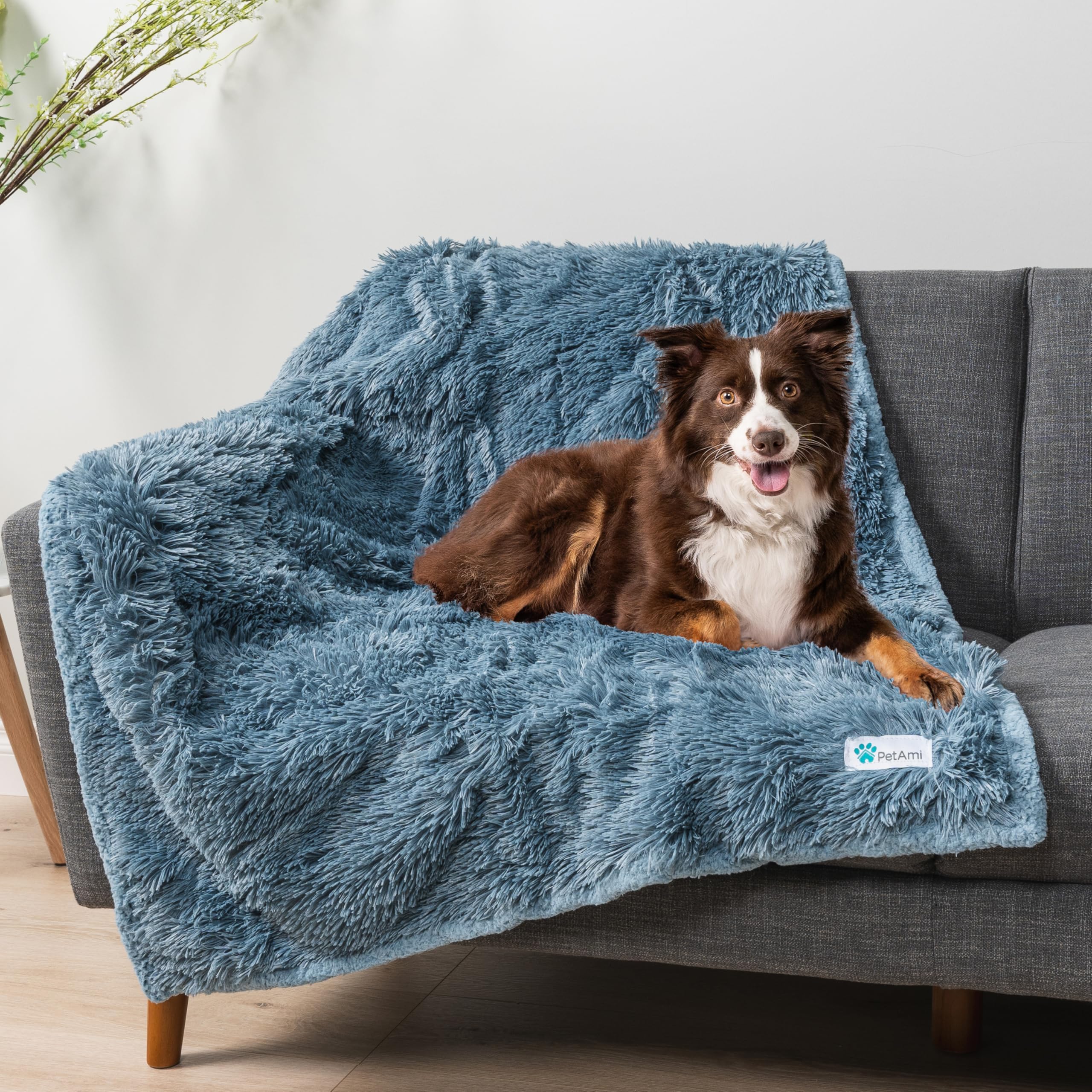 Foto 3 pulgar | Manta Impermeable Para Perros Petami Para Perros Grandes, 60 X 80 Cm, Color Azul Claro - Venta Internacional.