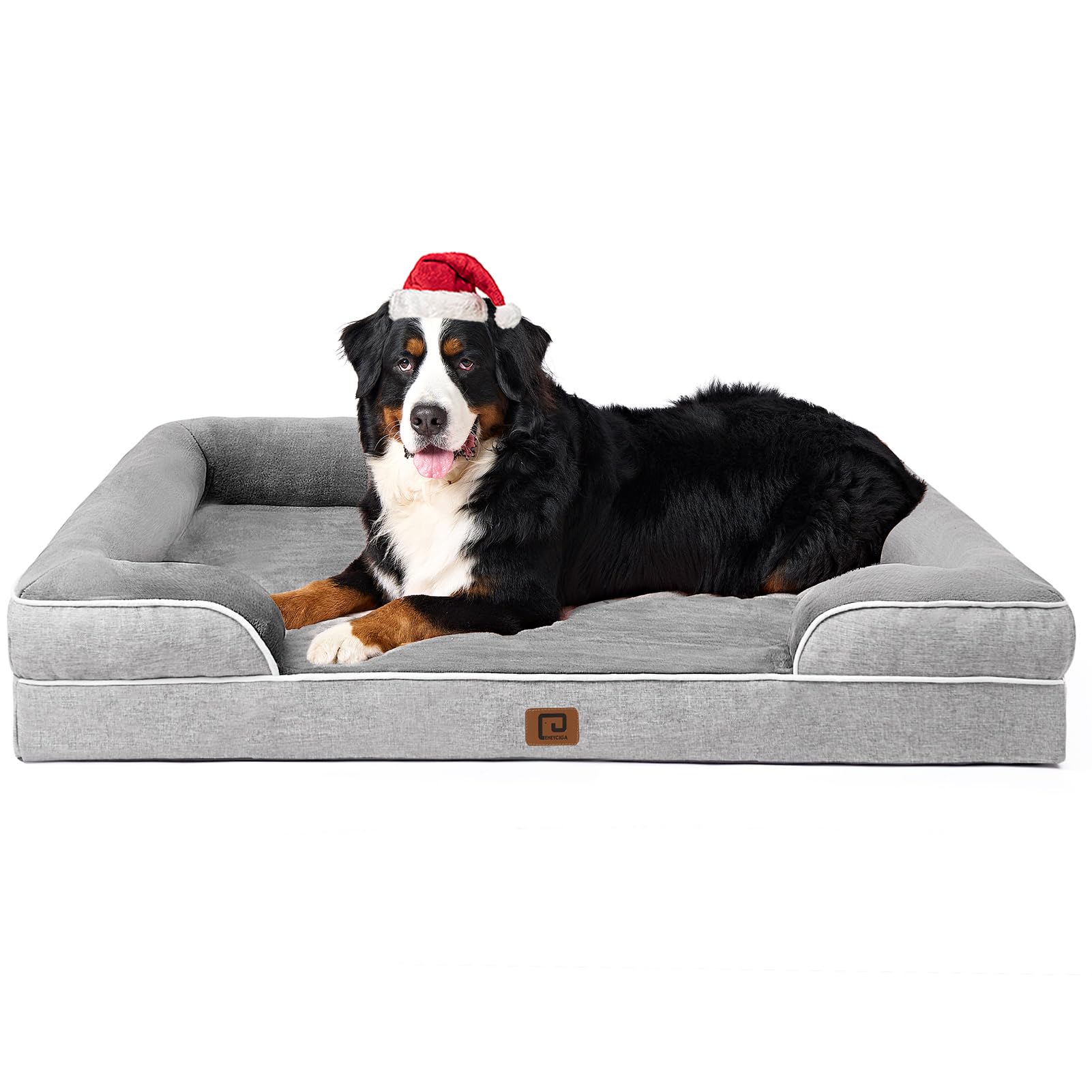 Cama Ortopédica Para Perros Eheyciga, Impermeable, Viscoelástica, Xxl, Gris - Venta Internacional.