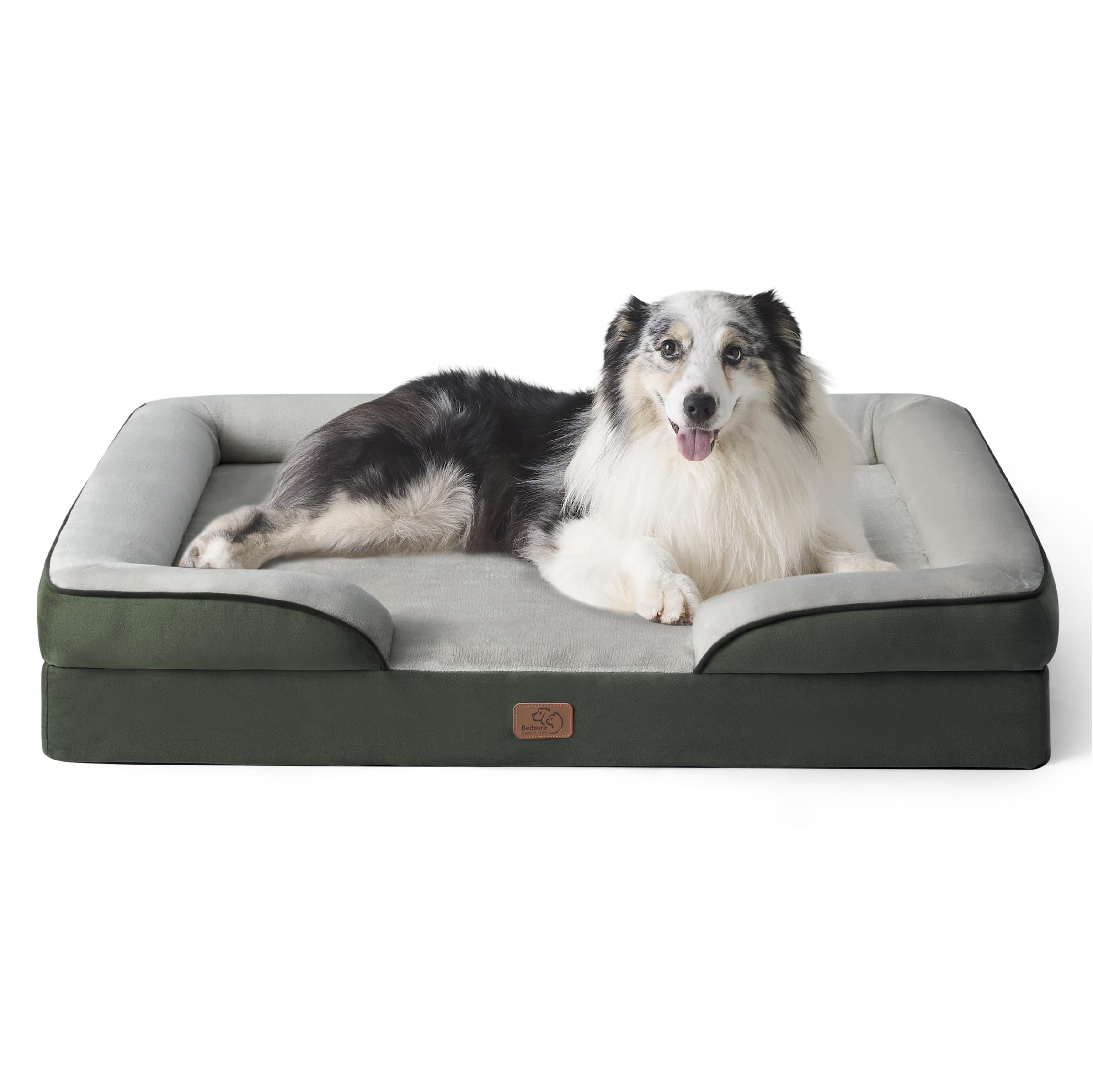 Foto 2 pulgar | Cama Para Perros Bedsure Orthopedic Xl Para Perros Extragrandes, Color Verde Oscuro - Venta Internacional.