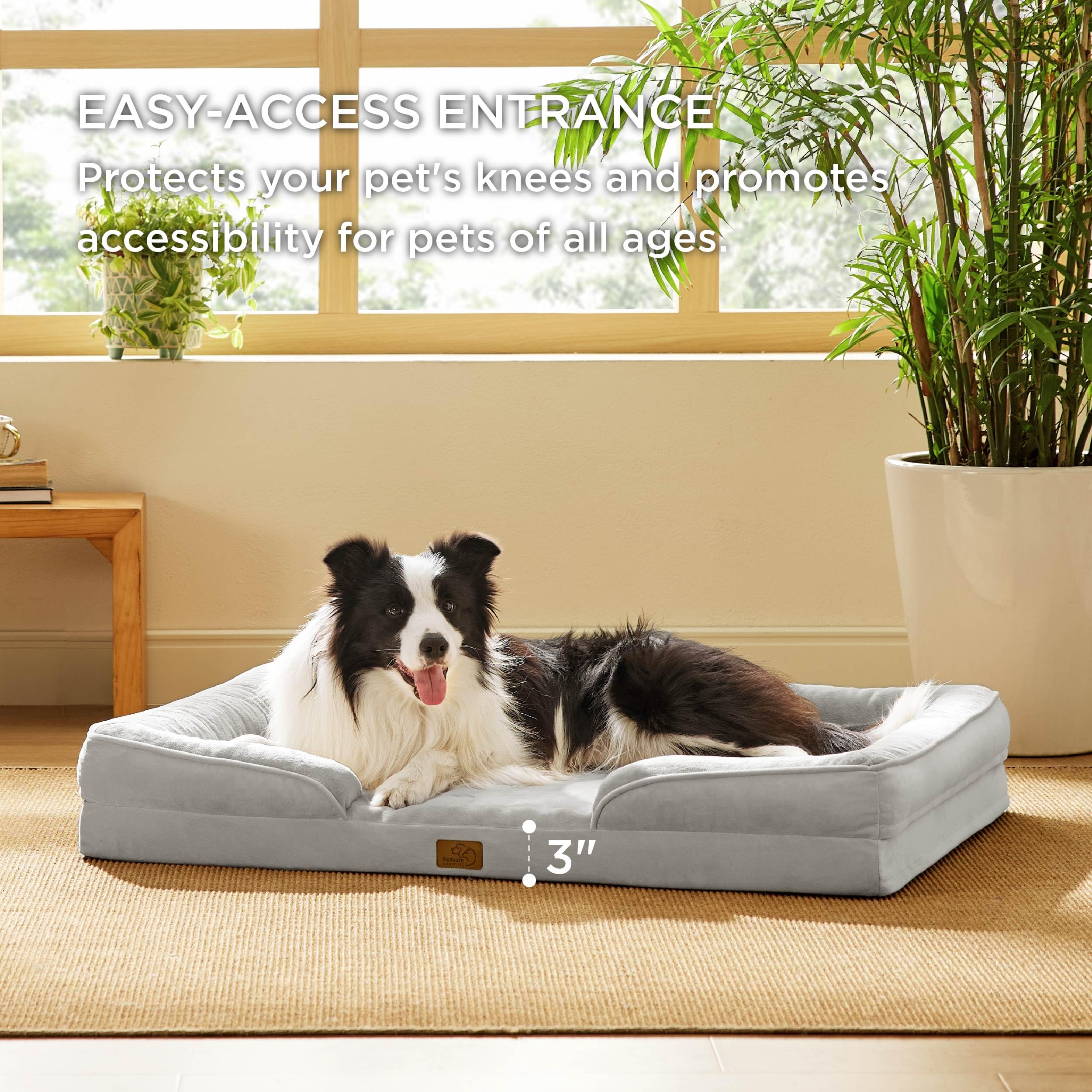 Foto 5 pulgar | Cama Ortopédica Para Perros Grandes Con Funda Lavable - Venta Internacional.