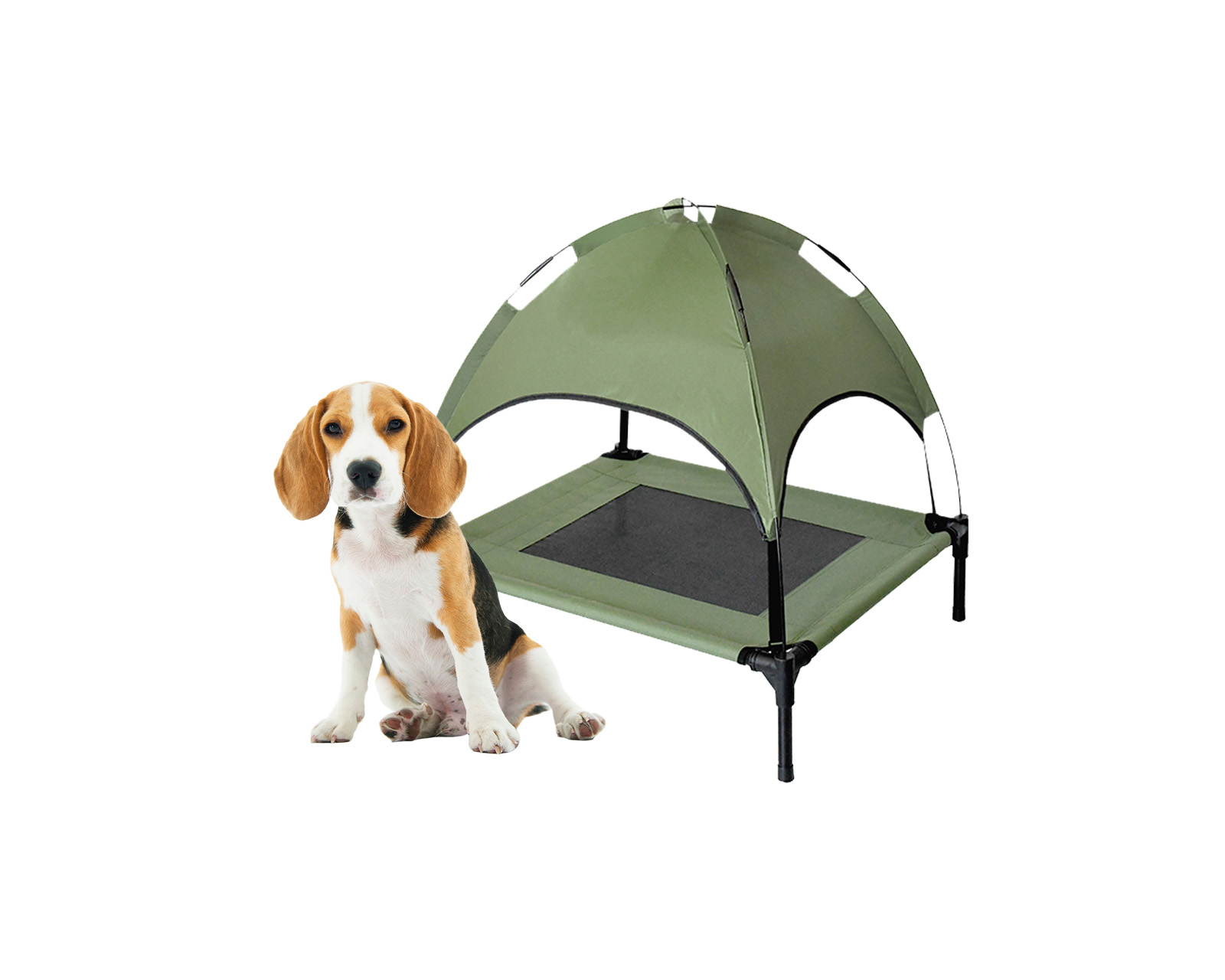 Foto 3 pulgar | Cama Elevada Con Domo Luma S Verde