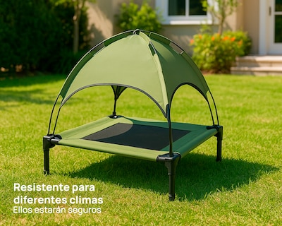 Foto 5 | Cama Elevada Con Domo Luma Xl Verde