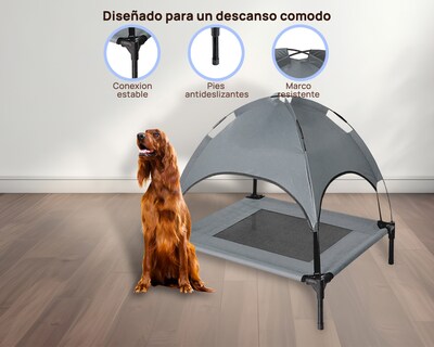 Foto 6 | Cama Elevada Con Domo Luma M Gris