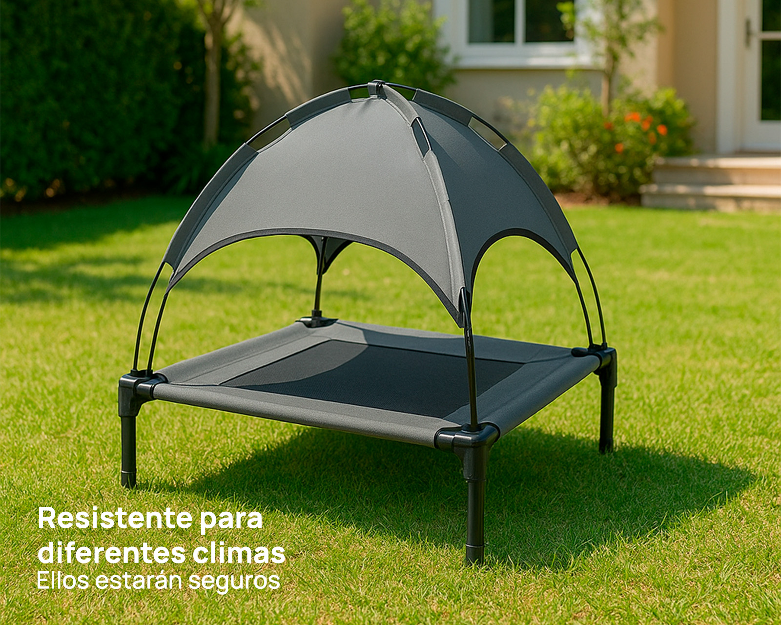 Foto 5 | Cama Elevada Con Domo Luma Xl Gris