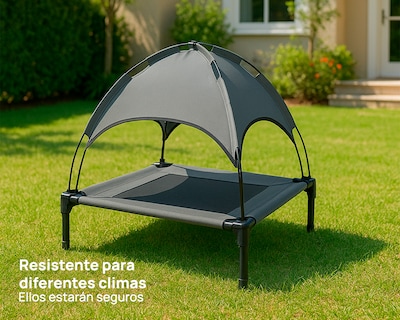 Foto 5 | Cama Elevada Con Domo Luma Xl Gris