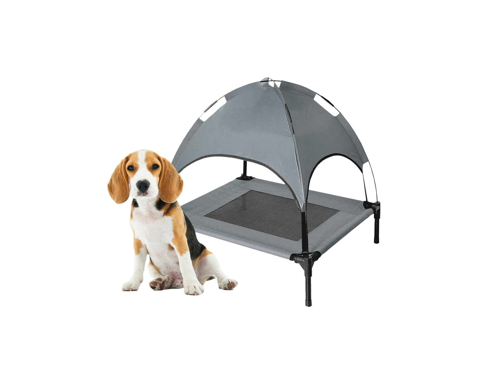 Foto 3 pulgar | Cama Elevada Con Domo Luma S Gris