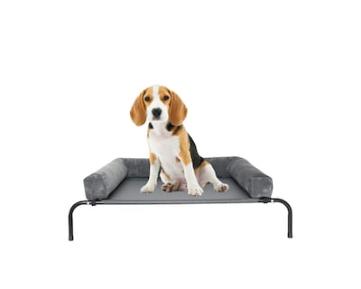 Foto 2 | Cama Elevada Con Colchon Cali S Gris