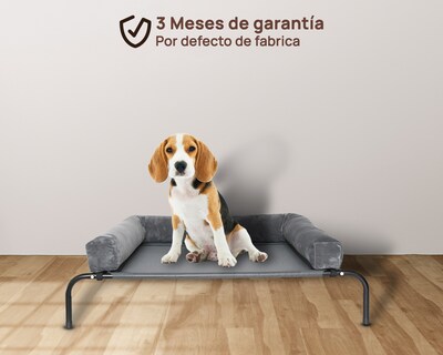 Foto 4 | Cama Elevada Con Colchon Cali S Gris