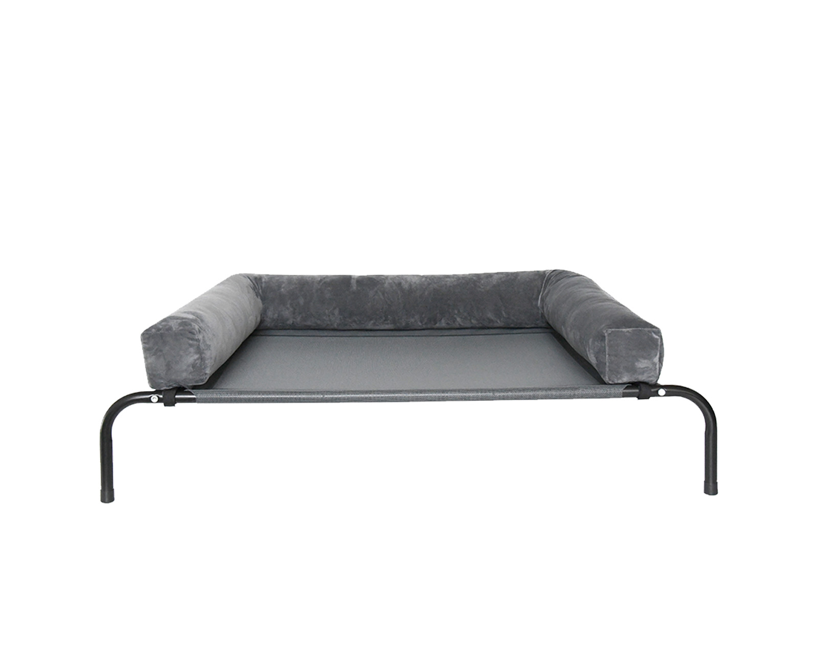 Foto 2 pulgar | Cama Elevada Con Colchon Cali M Gris