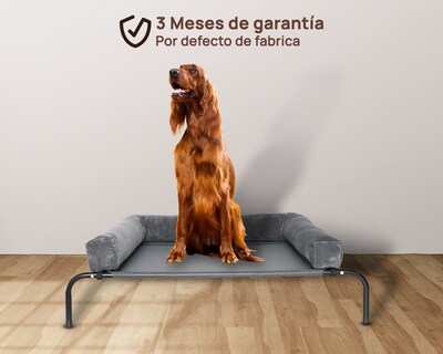 Foto 4 | Cama Elevada Con Colchon Cali M Gris