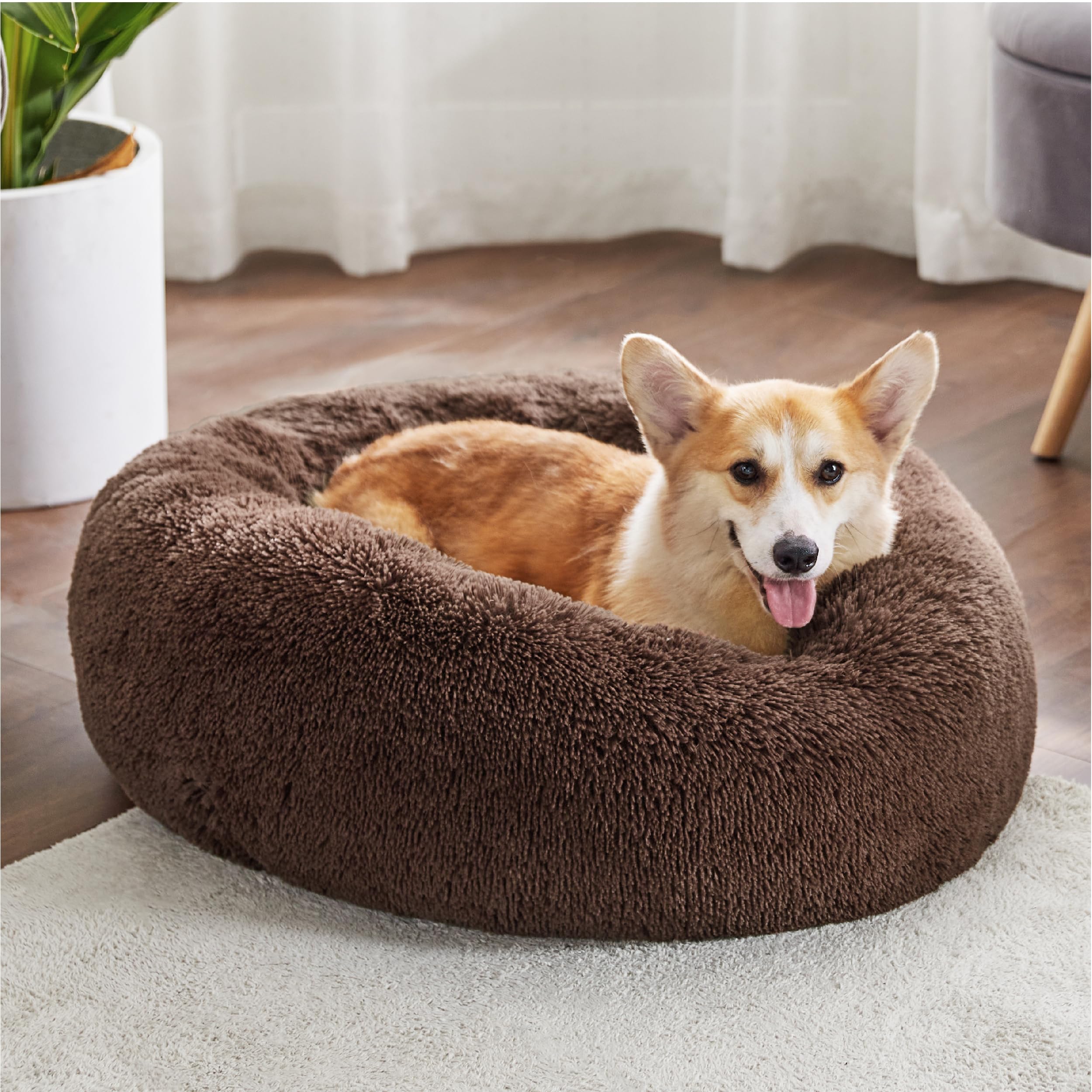 Foto 5 pulgar | Cama Para Perros Bedsure Calming Donut, Lavable Para Perros Medianos - Venta Internacional.
