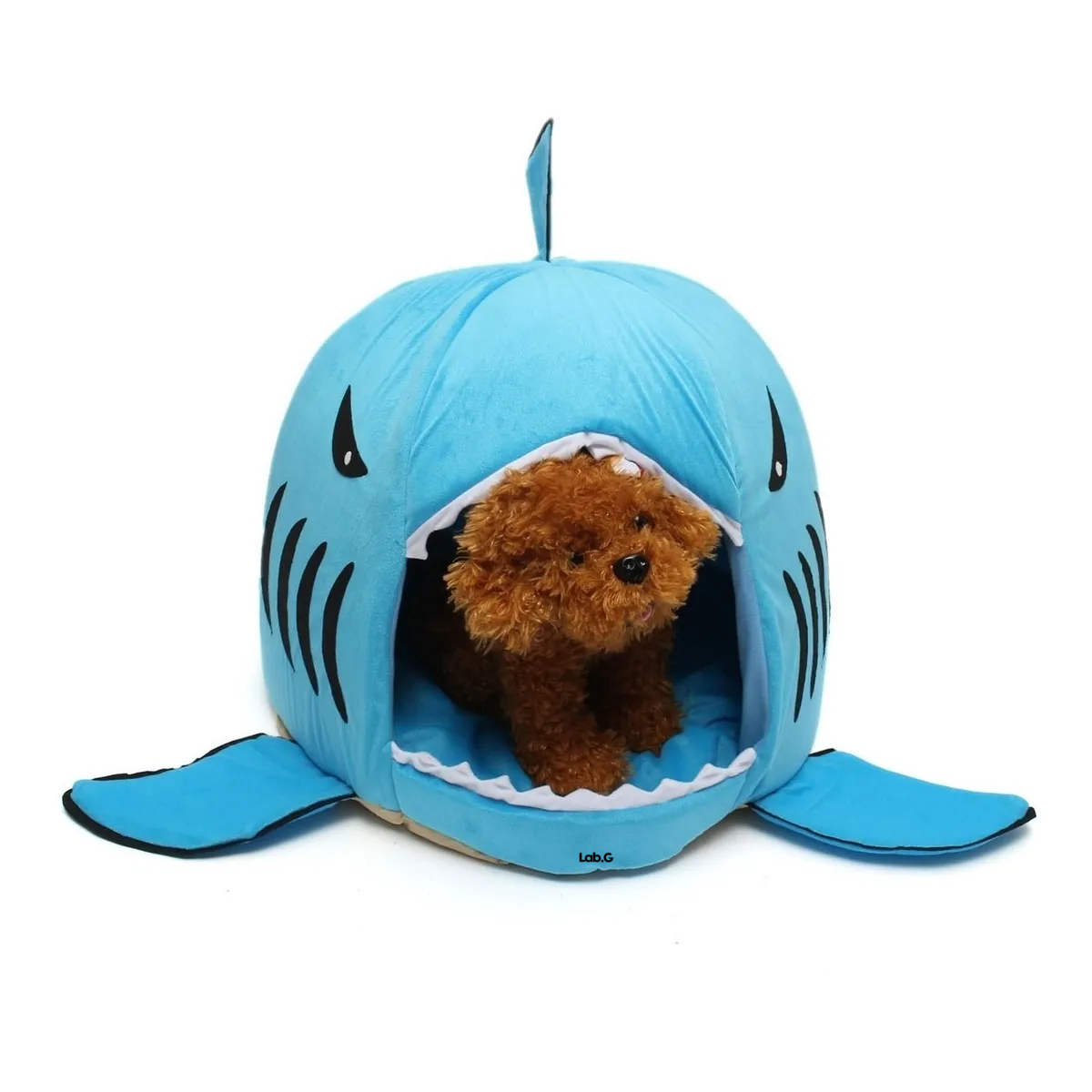 Cueva Cama Pequeña Para Mascotas Lab.g Azul