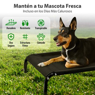 Foto 5 | Magma Life Cama Para Perro Grande, 109x66x20 Cm, Elevada Y Transpirable, Estructura Metálica Resistente, Superficie
