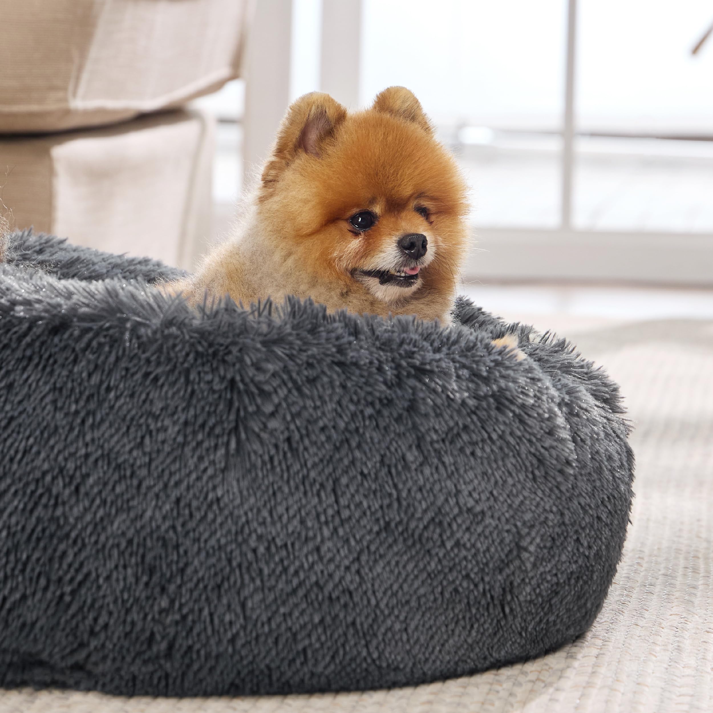 Foto 5 pulgar | Cama Para Mascotas, Relajante, Para Perros Pequeños, Rosquilla, Lavable, 60 Cm - Venta Internacional.