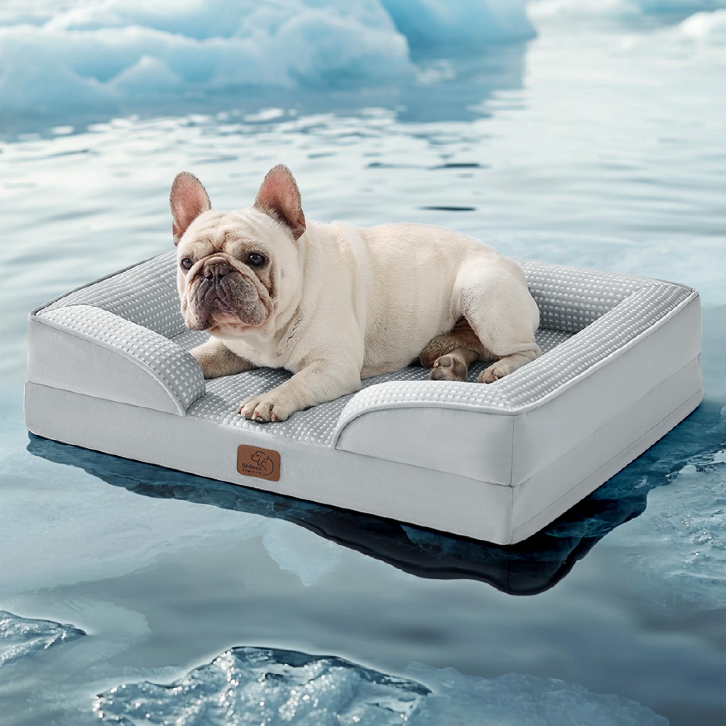 Foto 1 | Sofá Ortopédico Dog Bed Sure Cooling Para Perros Medianos, Color Gris - Venta Internacional.